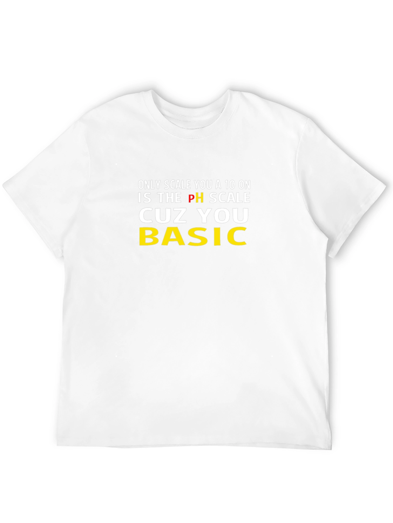 Black Basic PH Scale Graphic T-Shirt view 12