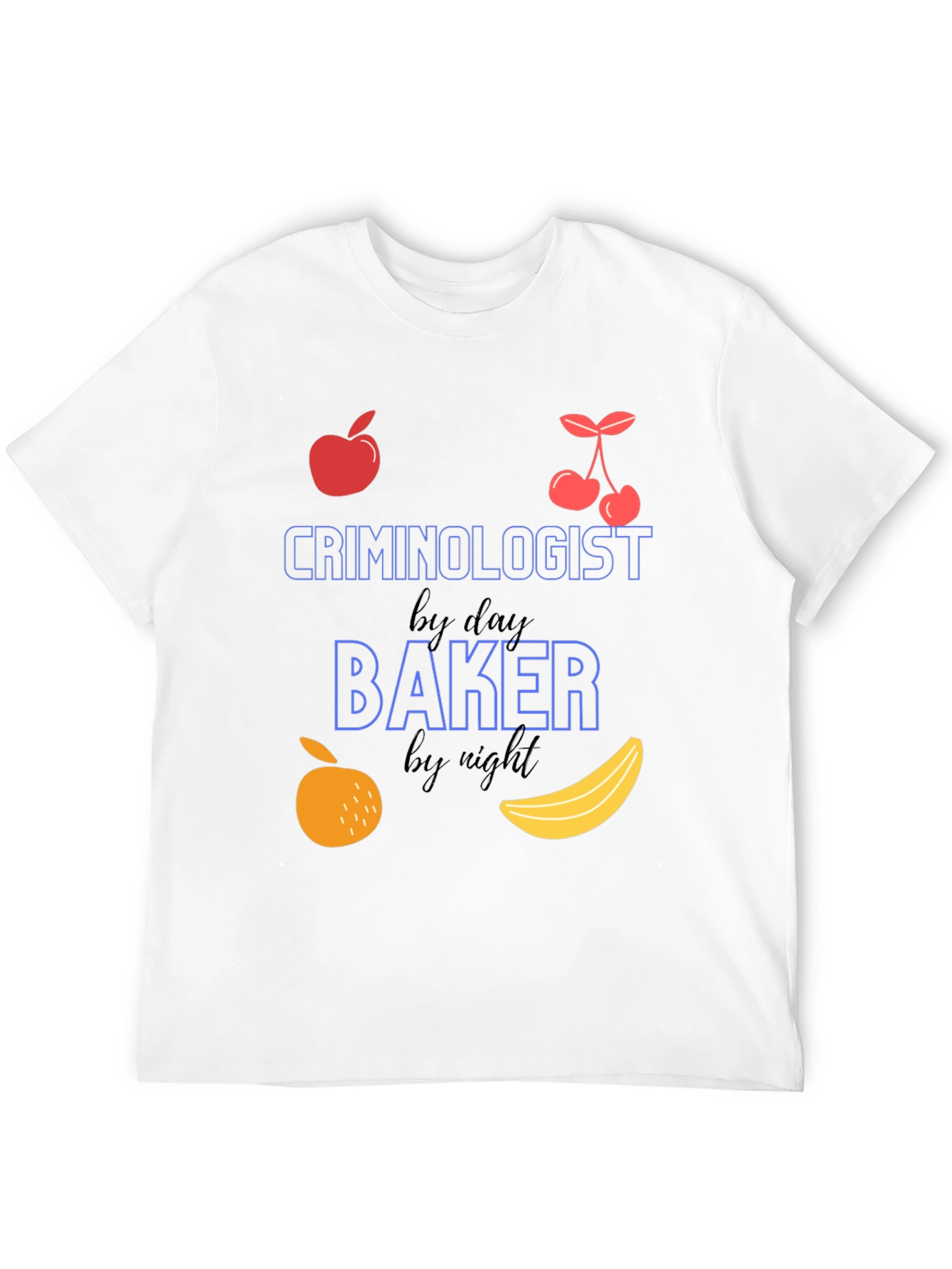 Black Criminologist by Day Baker by Night T-Shirt view 12