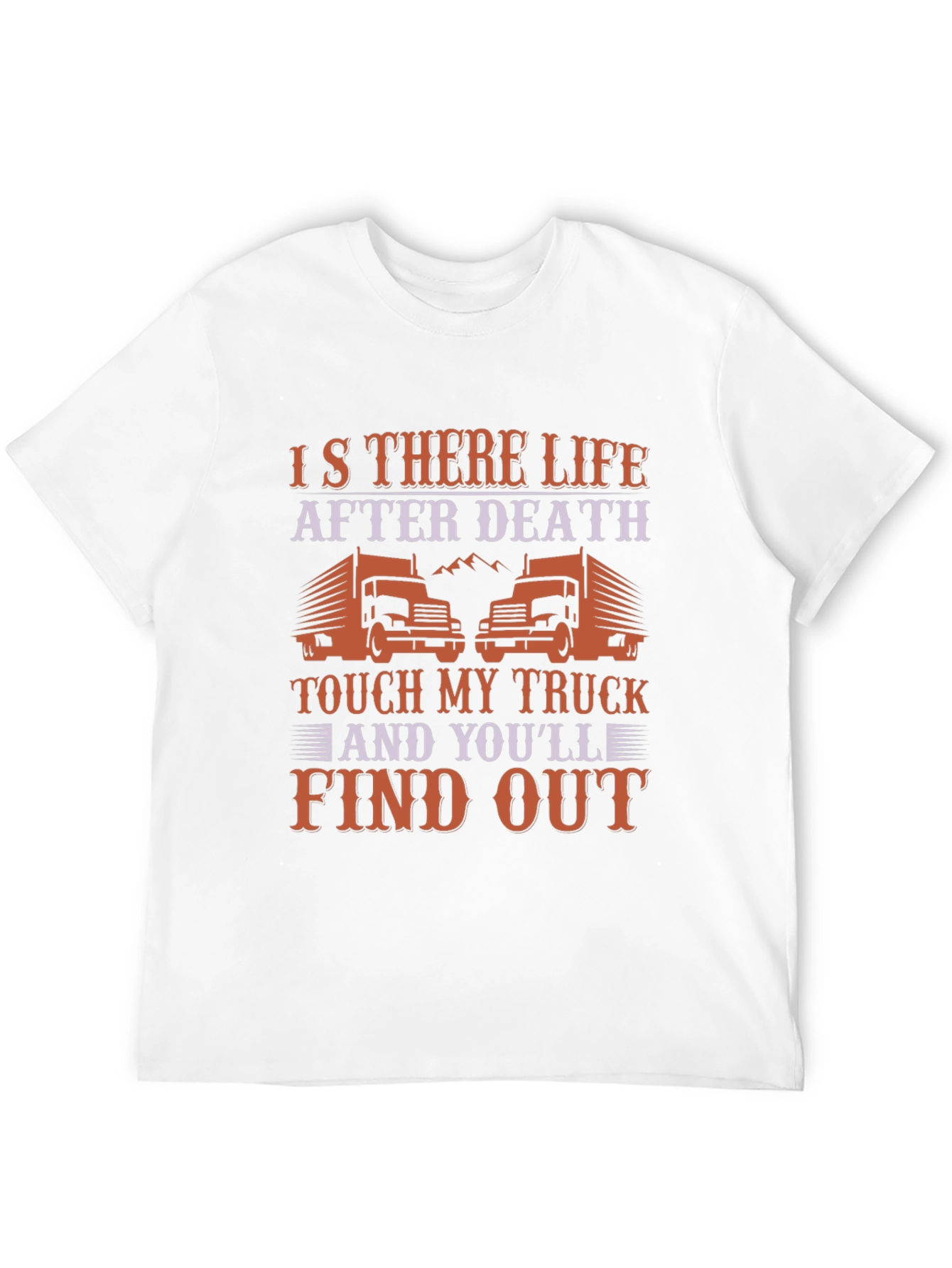 Black Trucker T-Shirt - Is There Life After Death? view 12