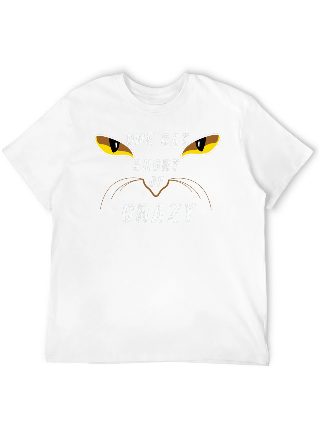 Black One Cat Short of Crazy Graphic Tee view 12