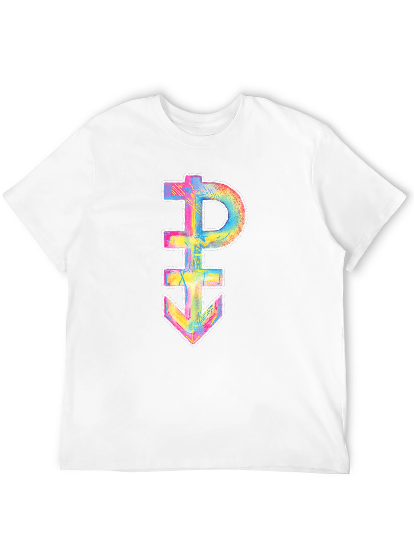 Black Rainbow Prince Symbol Black T-Shirt view 12