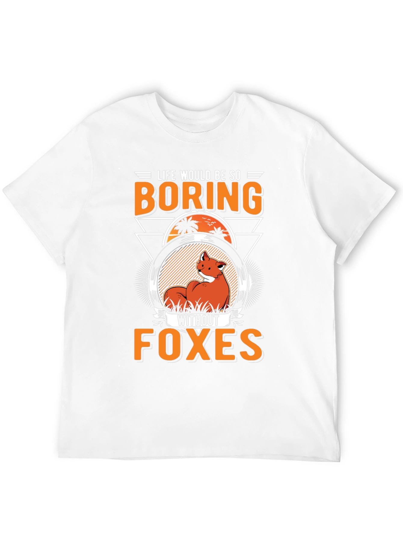 Black Funny Fox T-Shirt - Life Would Be So Boring Without Foxes view 12