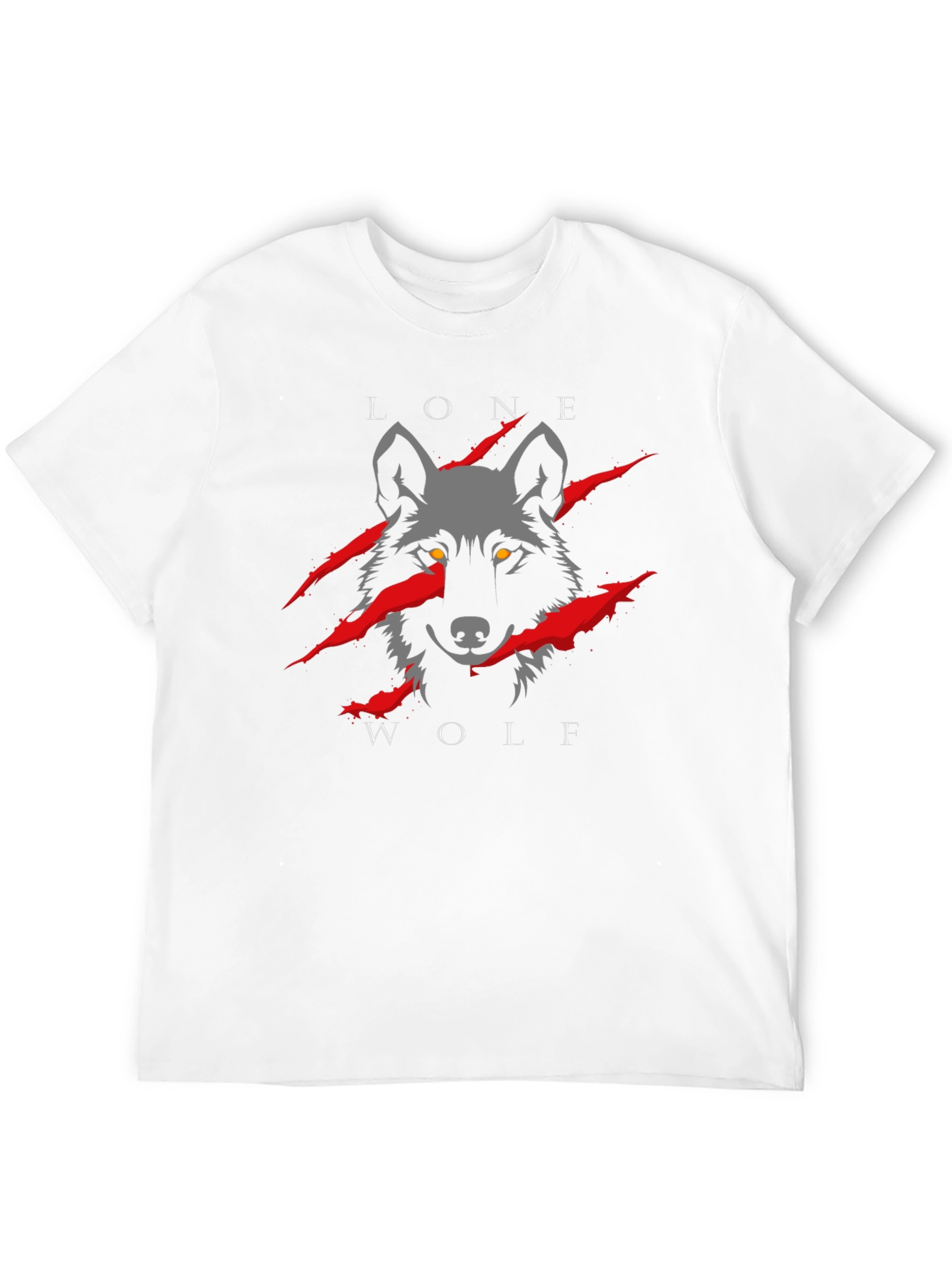 Black Lone Wolf Graphic Tee - Black view 12