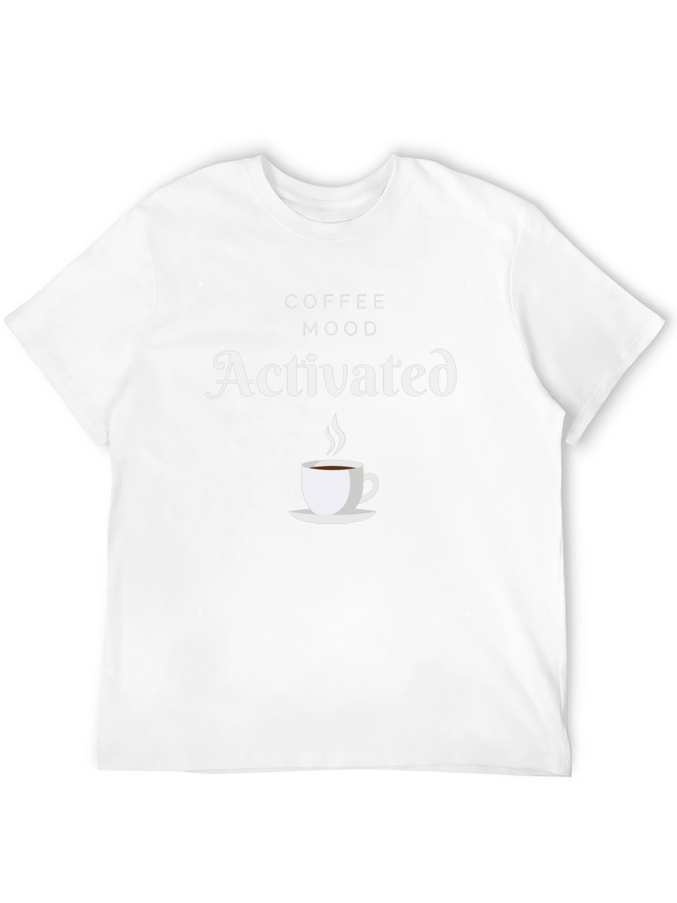 Black Coffee Mood Activated Black T-Shirt view 12