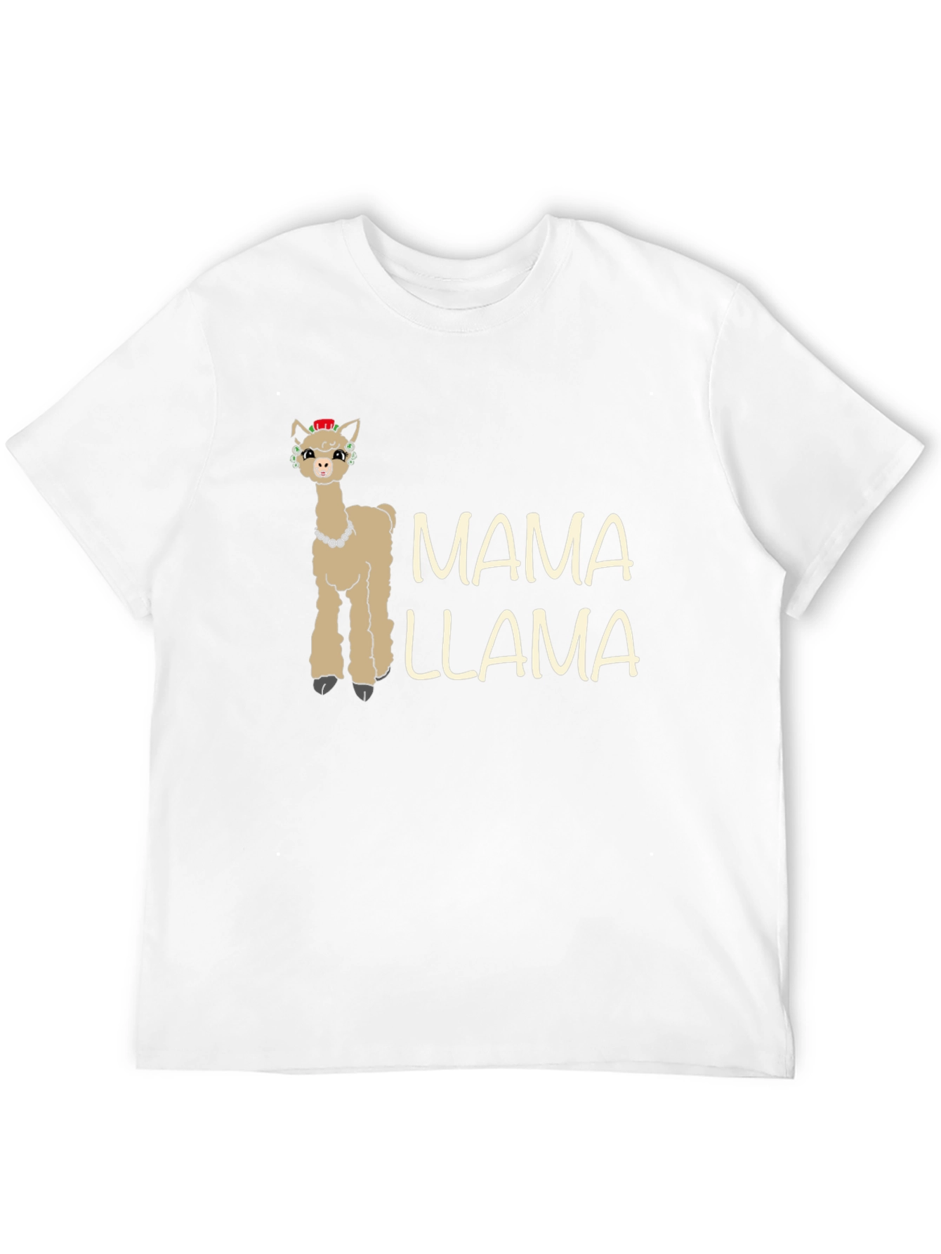 Black Mama Llama Graphic Tee - Novelty Animal T-Shirt view 12