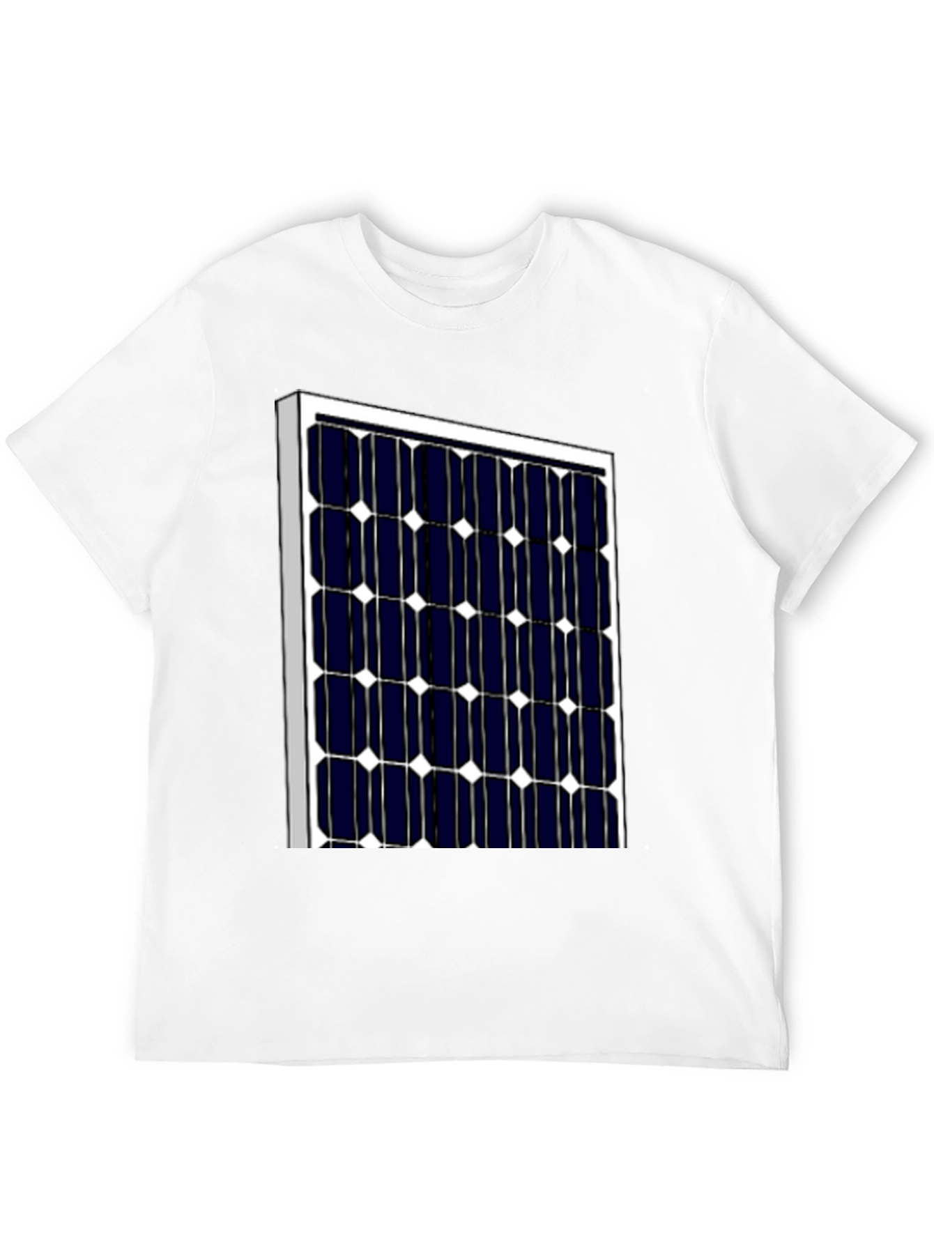 Black Solar Panel Graphic T-Shirt - Eco-Friendly Style view 12
