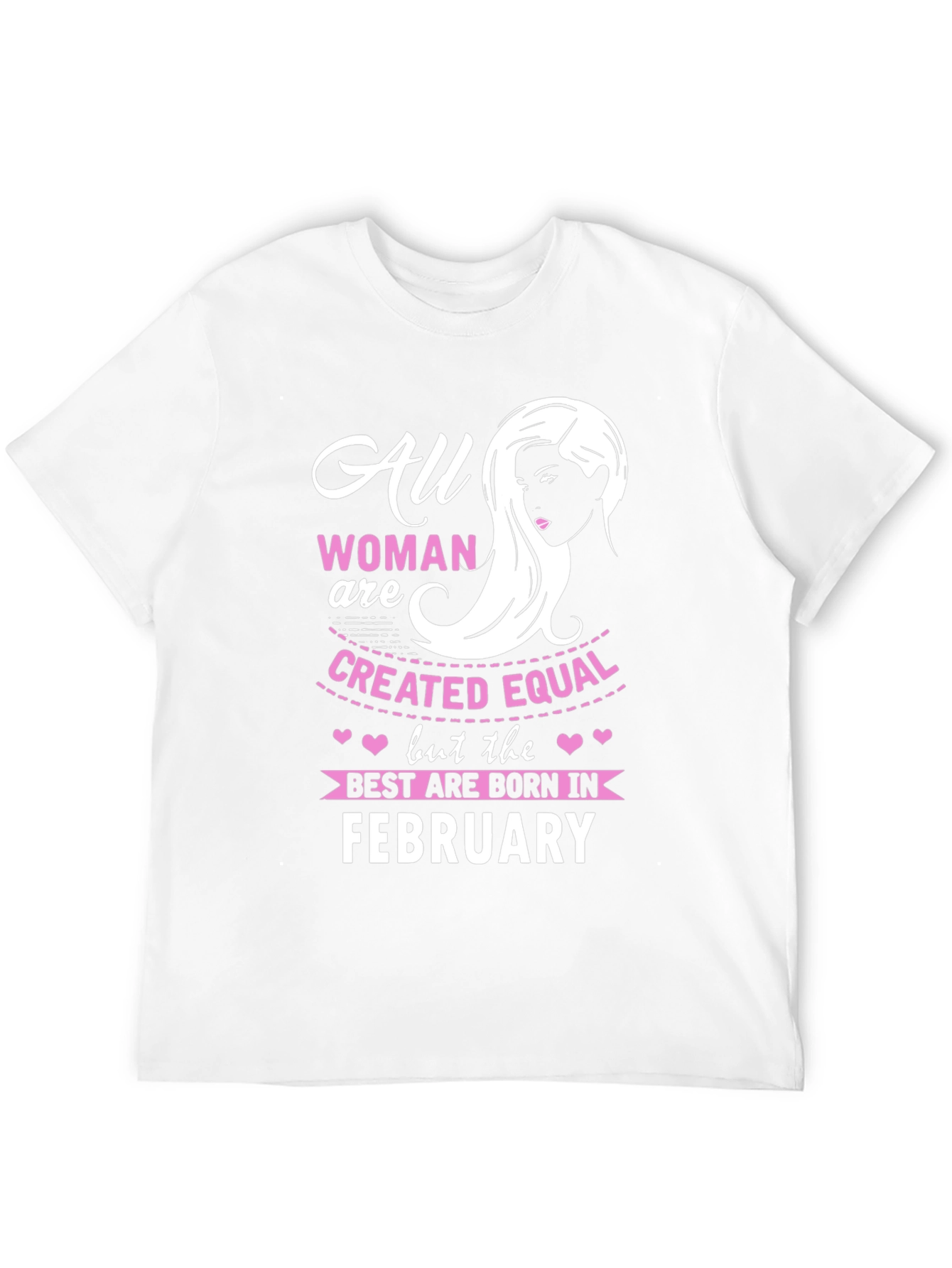 Black All Women Born in February T-Shirt view 12