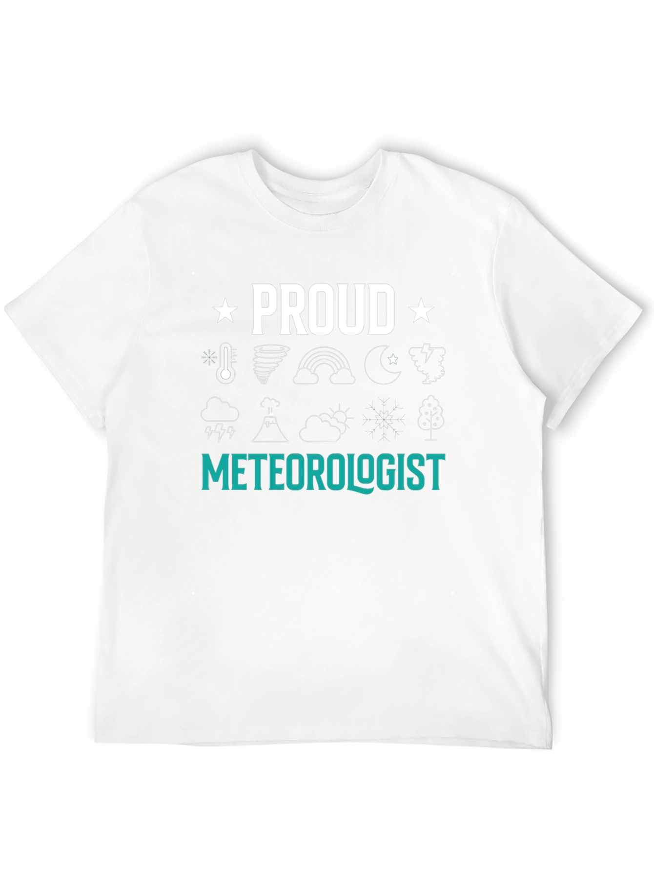 Black Proud Meteorologist Graphic T-Shirt view 12