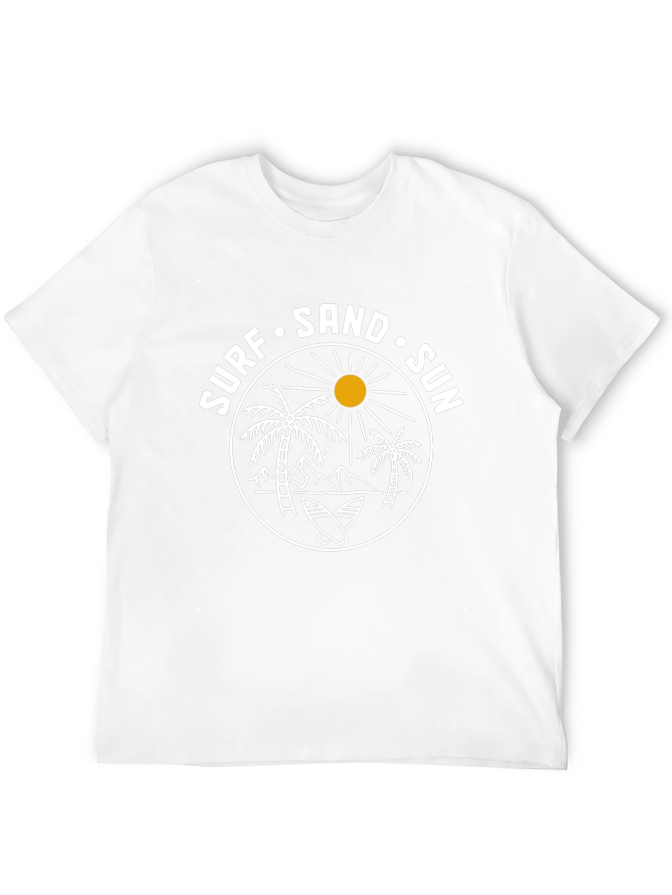 Black Surf Sand Sun Graphic Tee - Black Cotton T-Shirt view 12