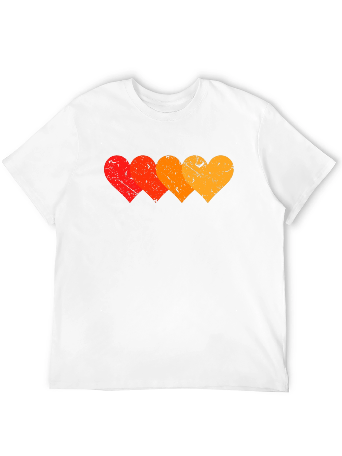 Black Retro Hearts Graphic T-Shirt - Stylish Black Tee view 12