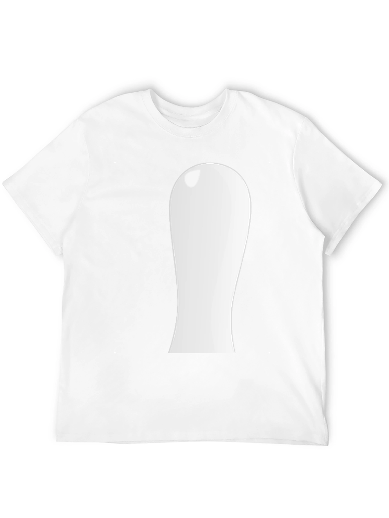 Black Novelty White Blob Graphic Black T-Shirt view 12