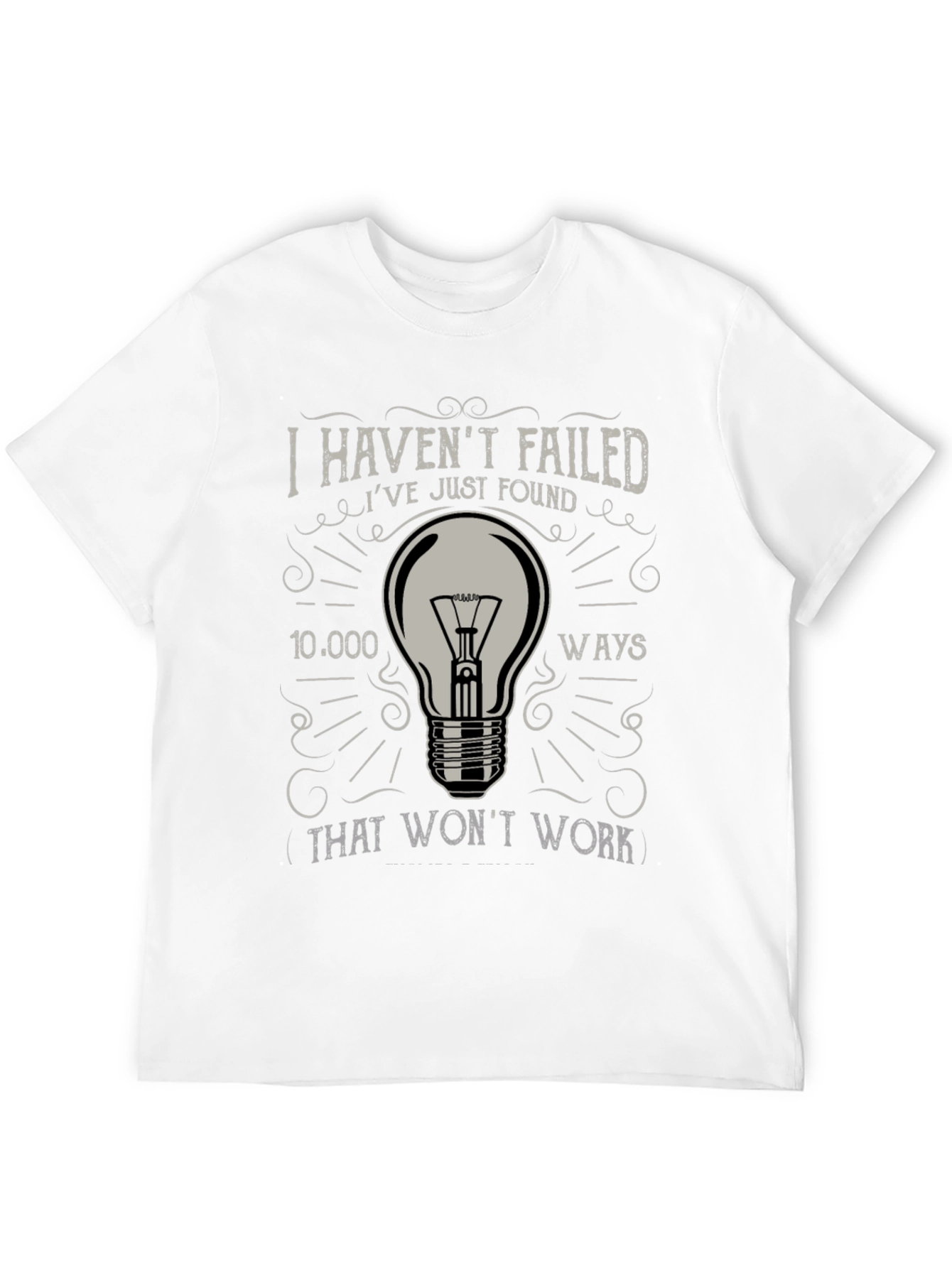 Black I Haven't Failed Men's Graphic T-Shirt view 12