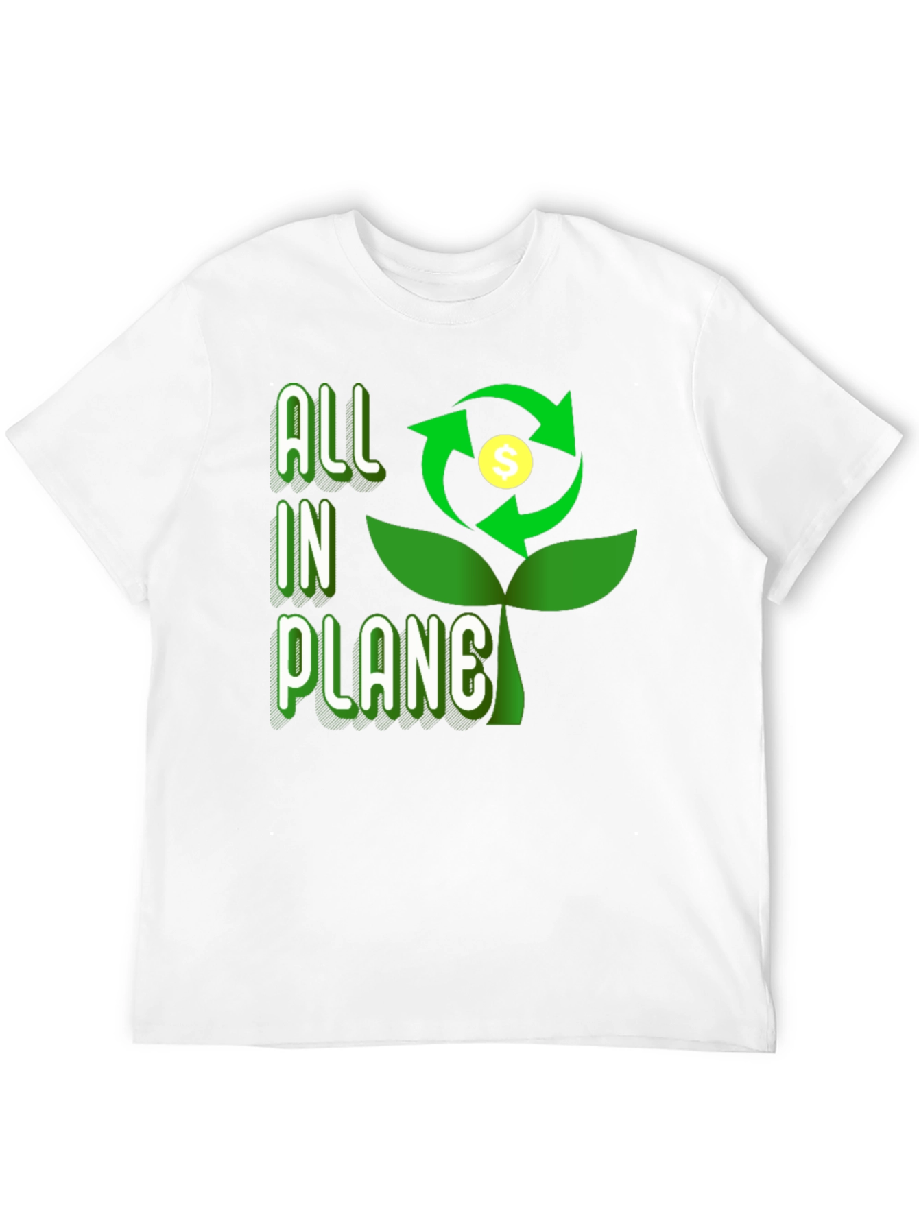 Black All In Plane Graphic Tee - Eco-Friendly Design view 12