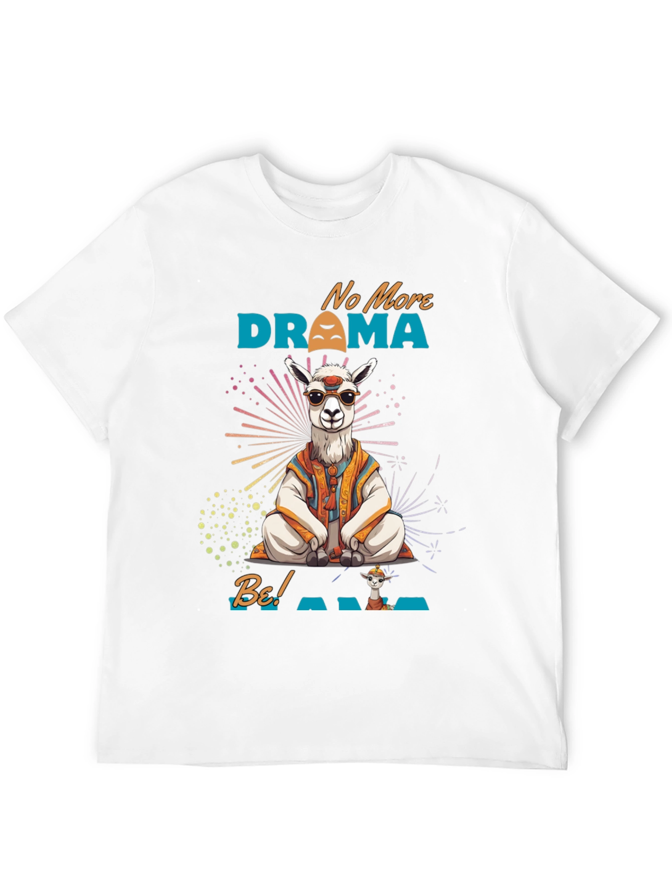 Black No More Drama Llama Men's T-Shirt view 12