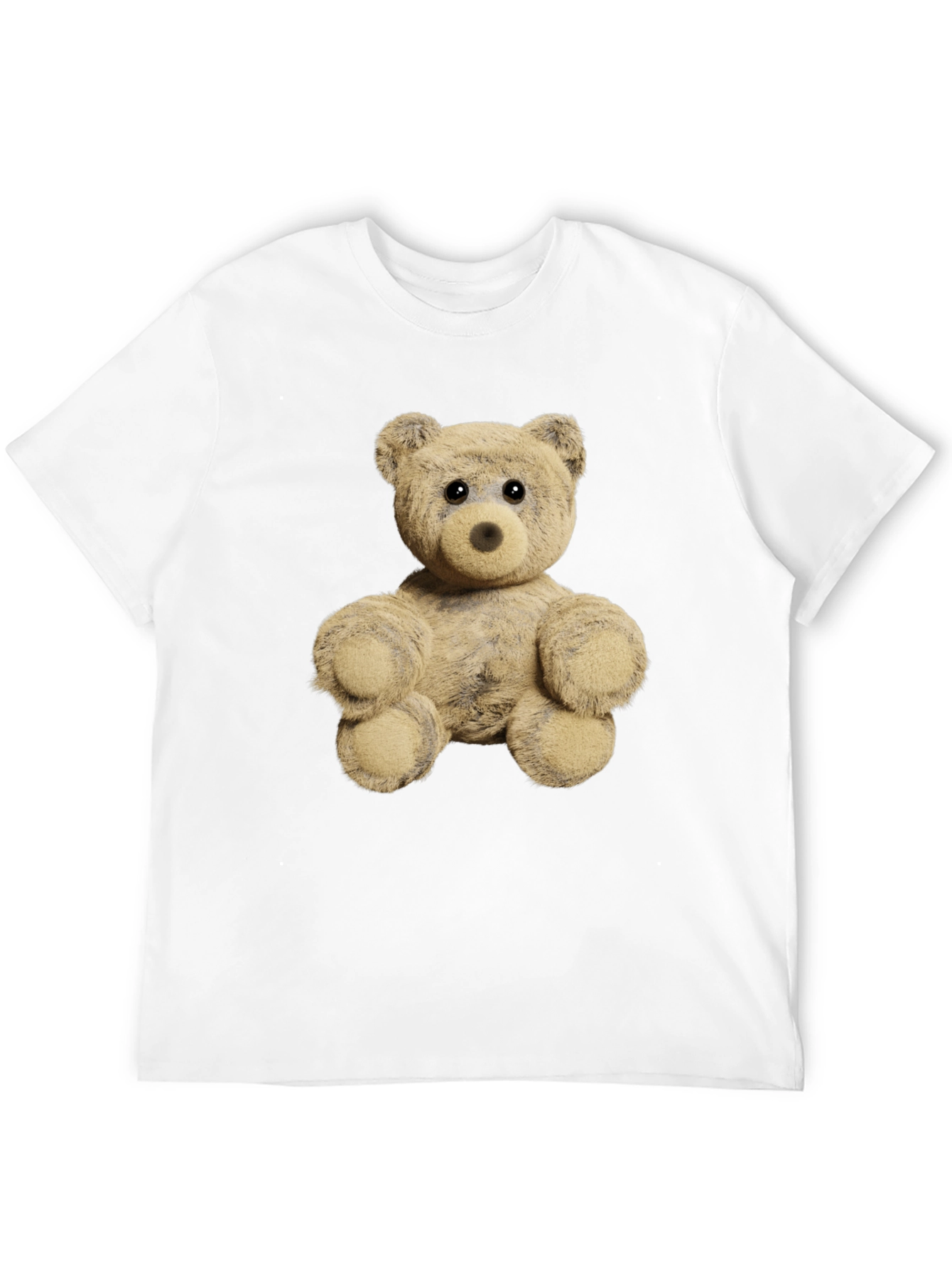 Black Teddy Bear Graphic Tee - Soft Plush Design view 12