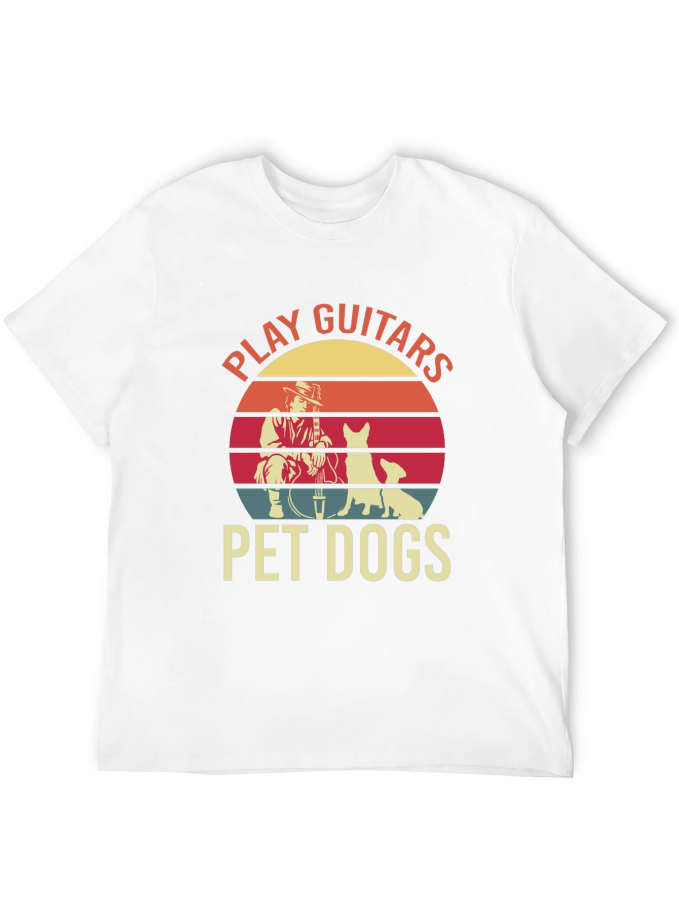 Black Play Guitars Pet Dogs Graphic Tee view 12