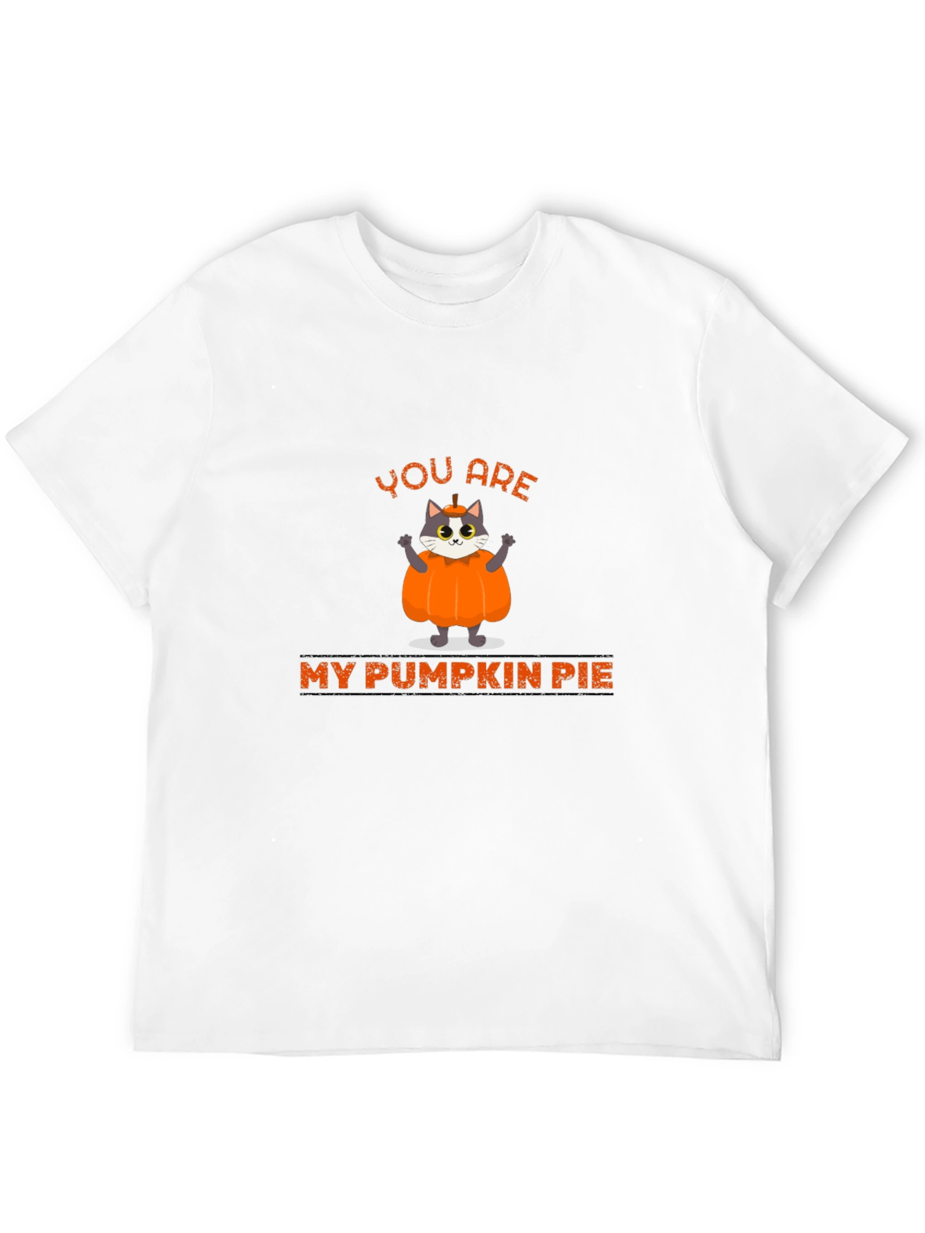 Black You are My Pumpkin Pie Cat Graphic T-Shirt view 12