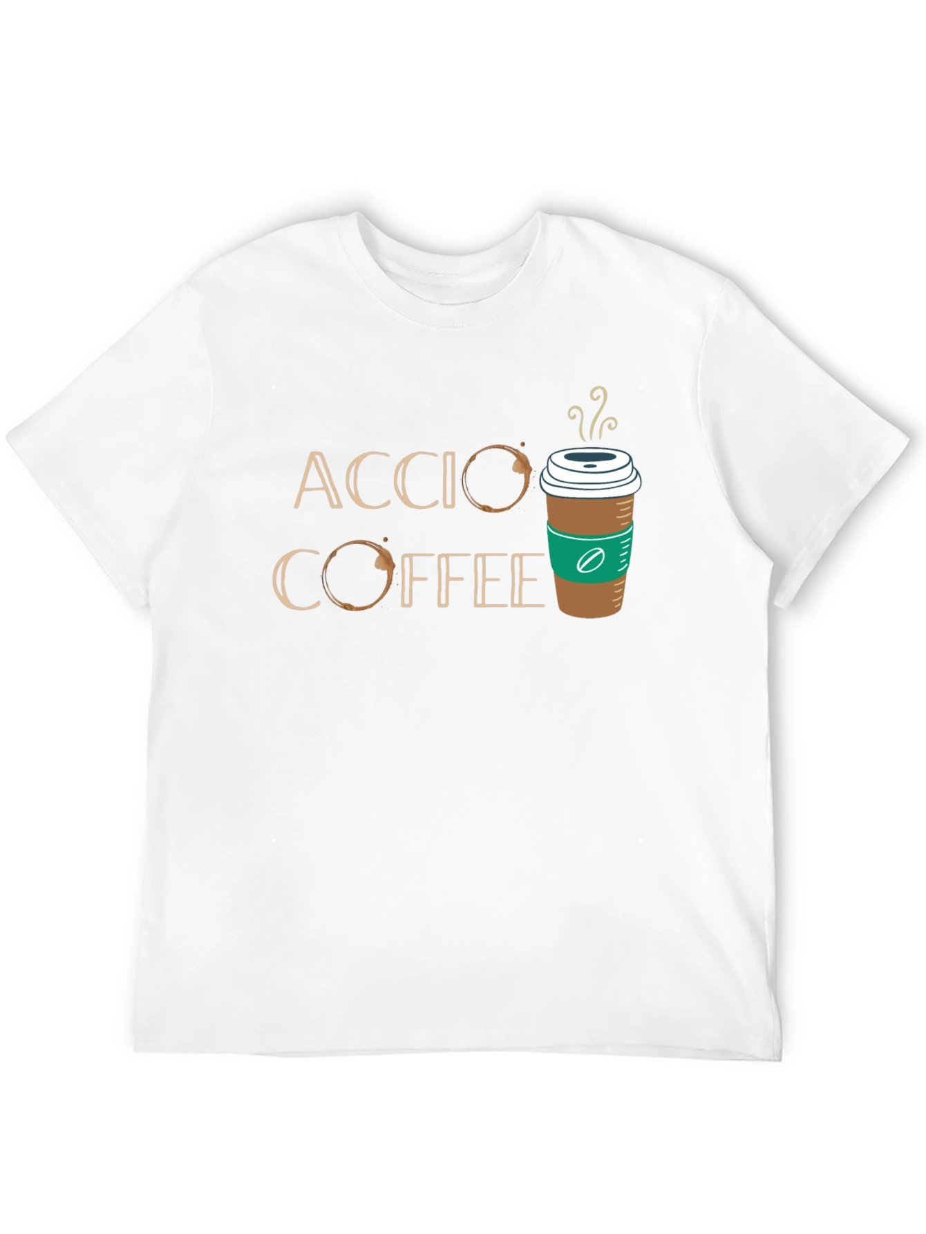 Black Accio Coffee T-Shirt - Magic & Caffeine! view 12
