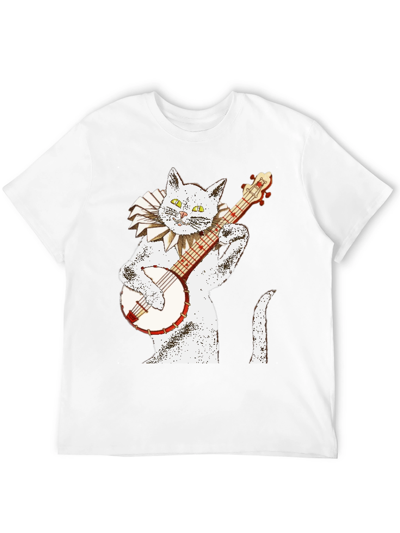 Cat Playing Banjo T-Shirt - 12