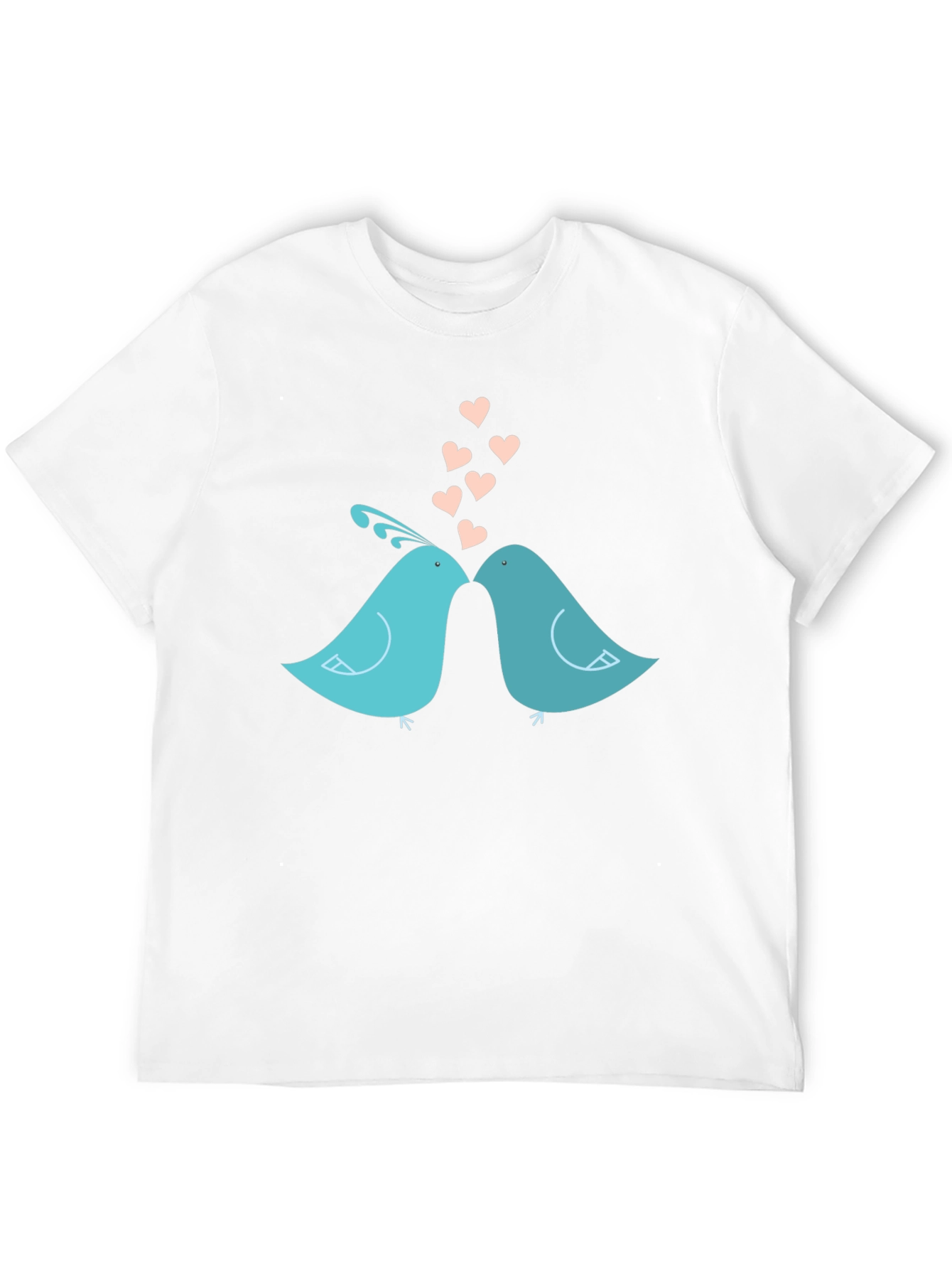 Black Lovebirds T-Shirt - Romantic Birds Design view 12