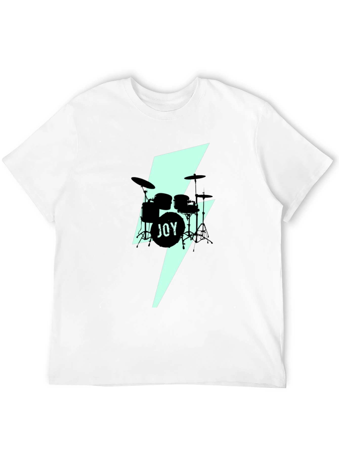 Black Joy Drums Graphic Tee - Black Crew Neck view 12