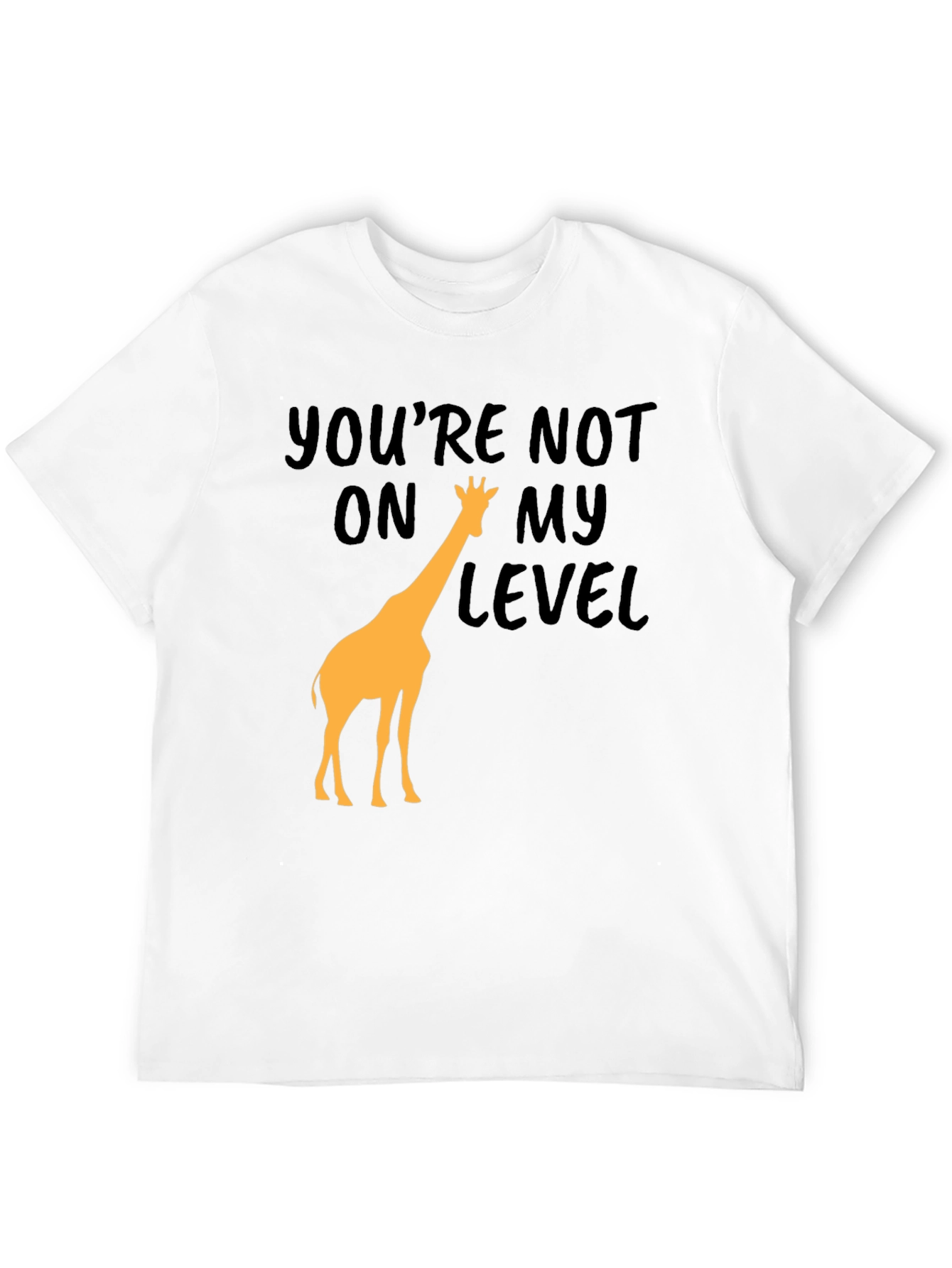 Black You're Not On My Level Giraffe Graphic Tee view 12