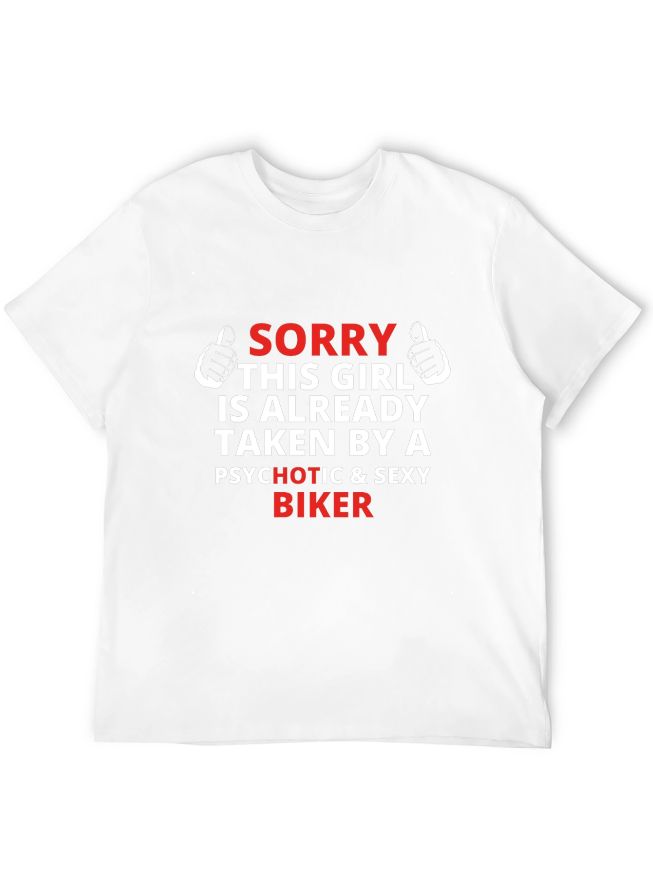 Black Sorry Taken by Biker Graphic Tee - Gift for Girlfriend view 12