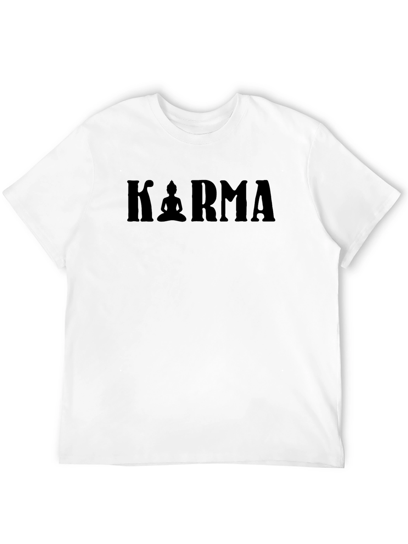 Karma Graphic T-Shirt - Buddha Silhouette Meditating Design - 12