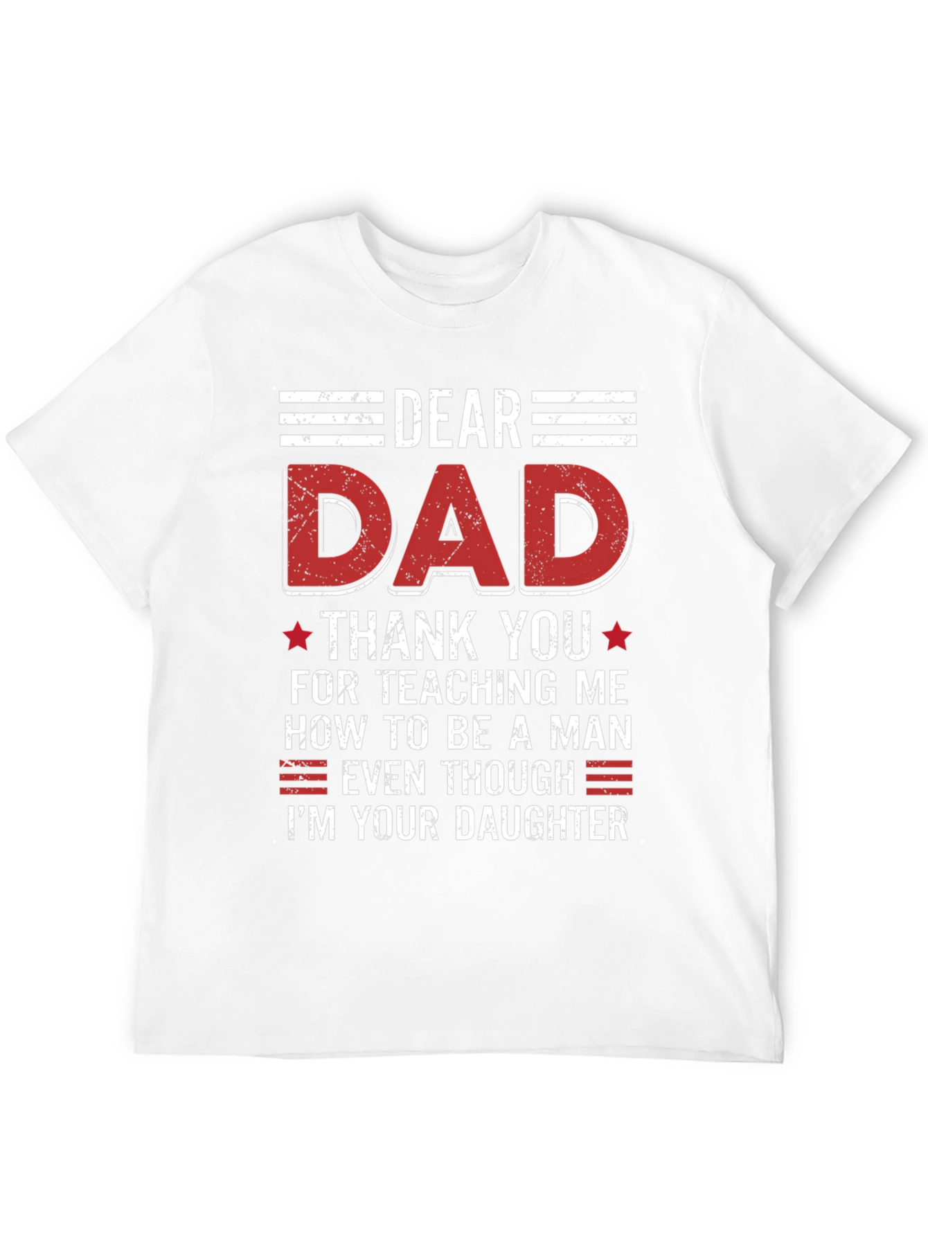 Black Dear Dad T-Shirt - Father's Day Gift view 12