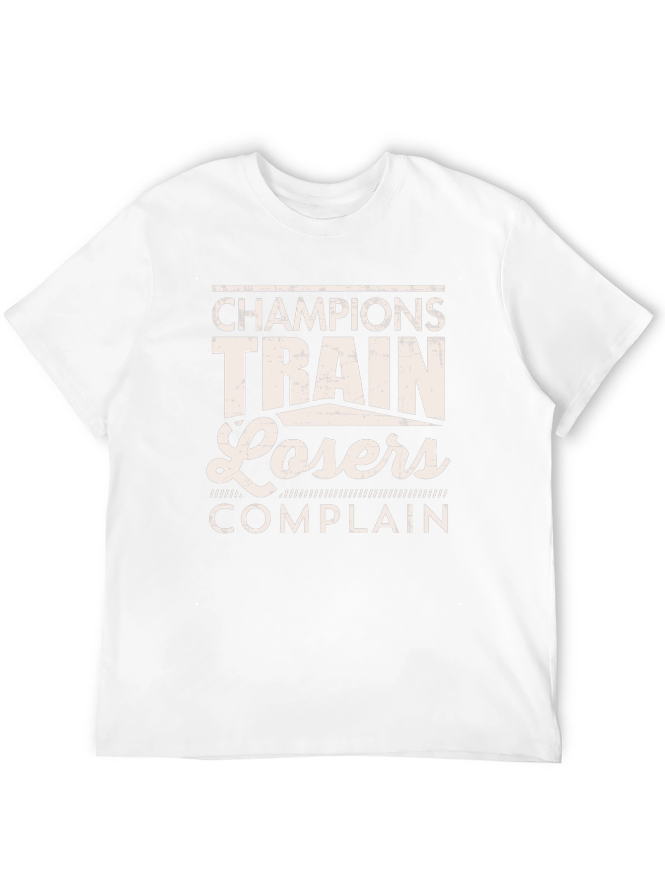 Black Champions Train Losers Complain Graphic Tee view 12