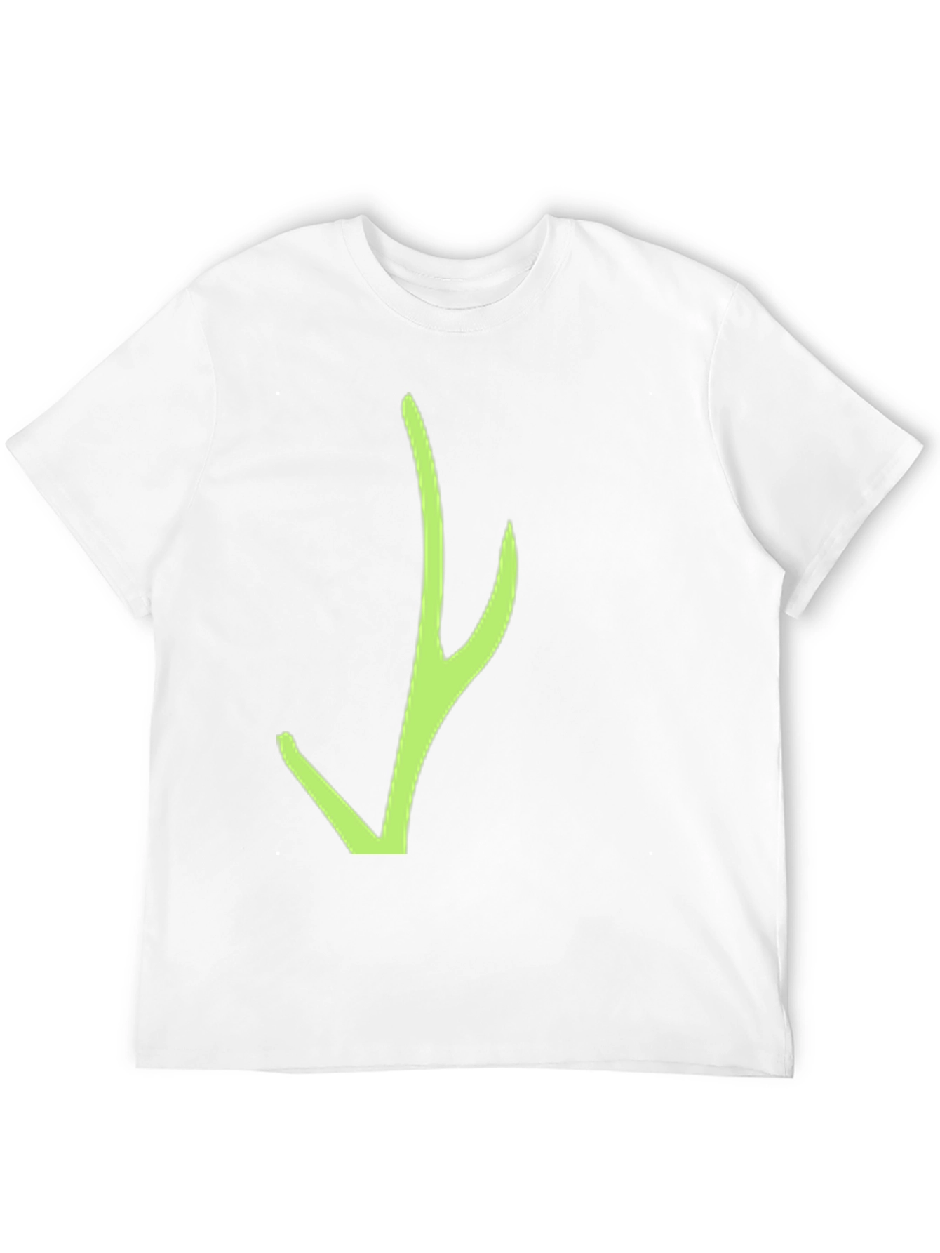 Black Black T-Shirt with Green Abstract Design view 12