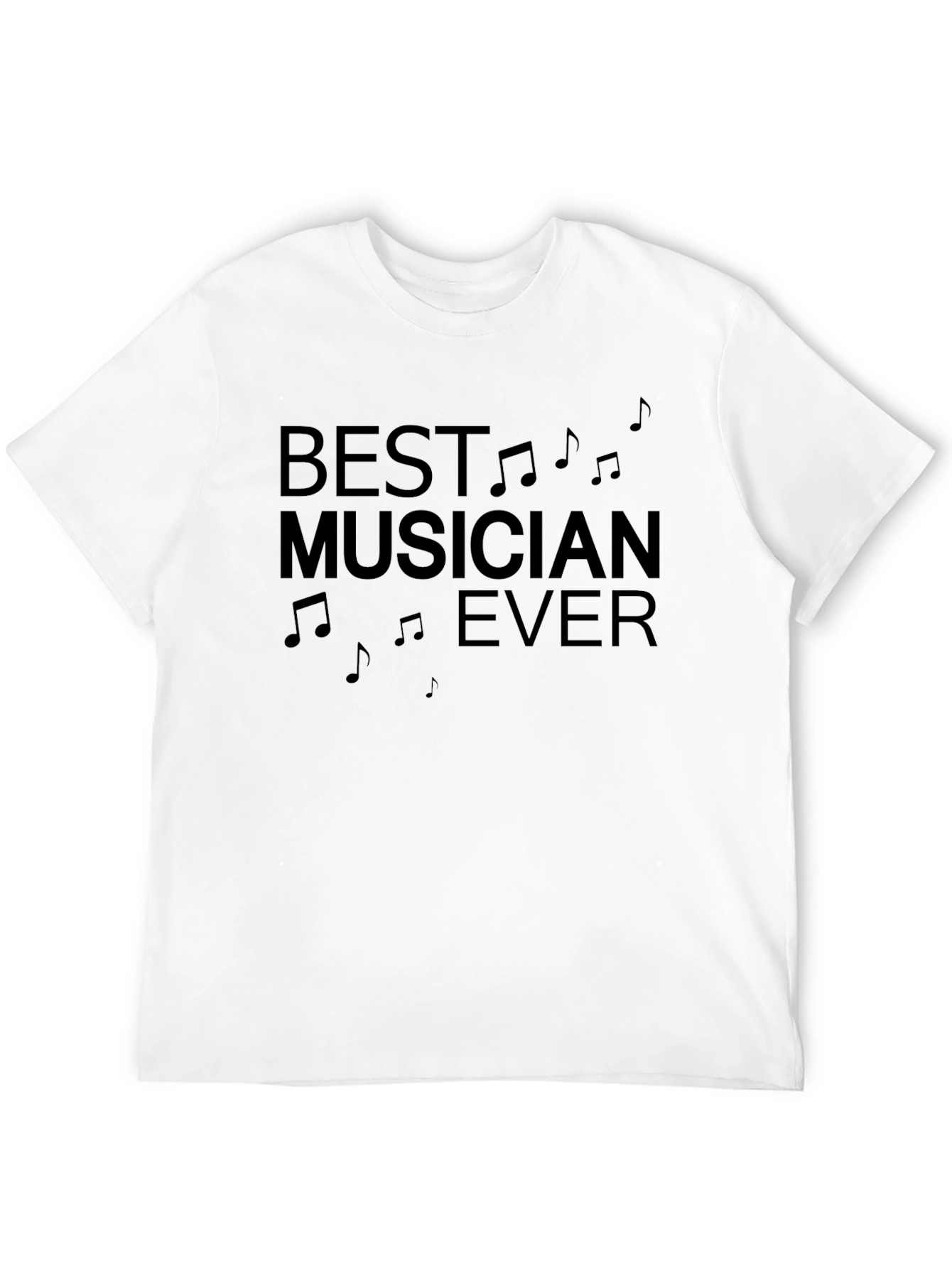 Black Best Musician Ever Black Graphic T-Shirt view 12