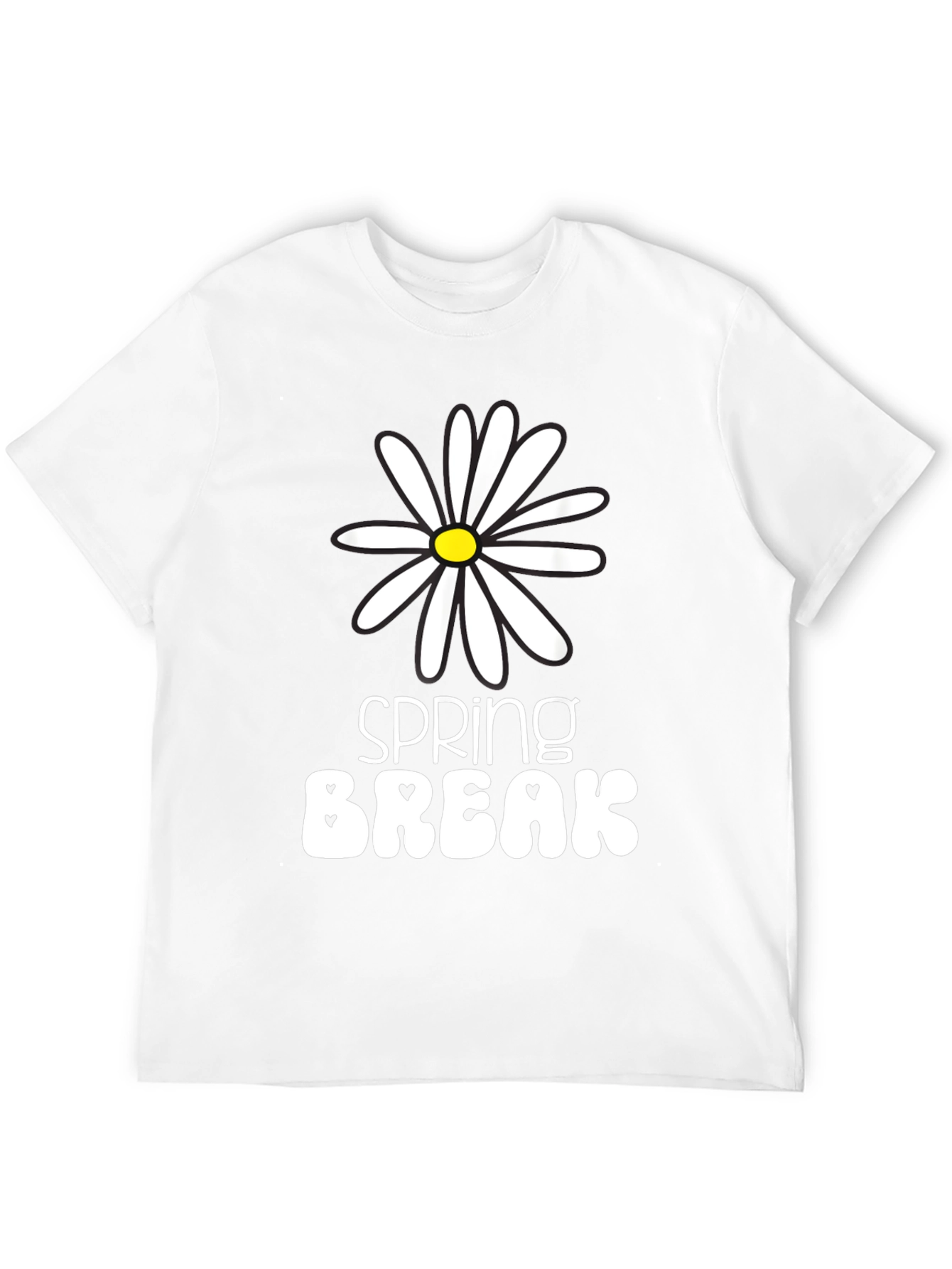 Black Spring Break Daisy Graphic Tee - Unisex view 12