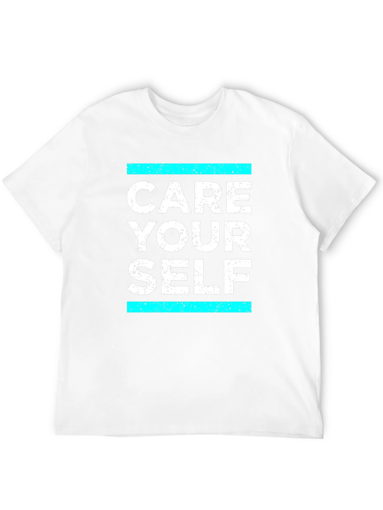 Black Care Your Self T-Shirt - Black Graphic Tee view 12