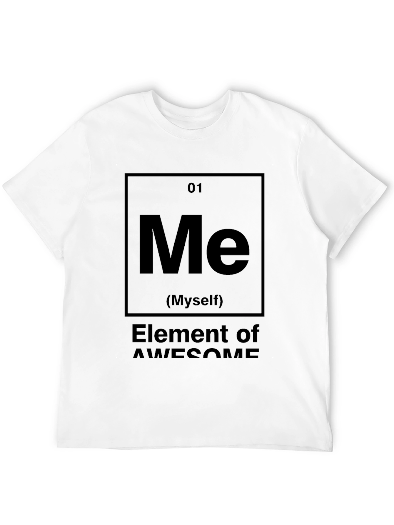 Black Element of Awesome Black Graphic T-Shirt view 12