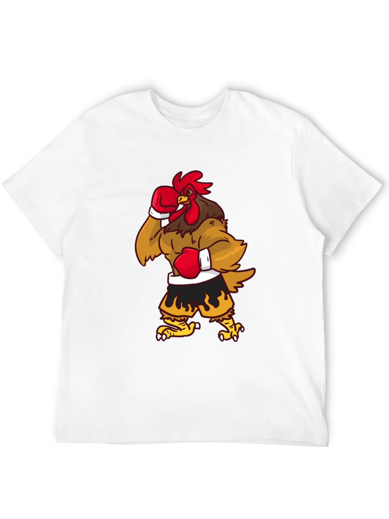 Black Rooster Boxer Black T-Shirt view 12