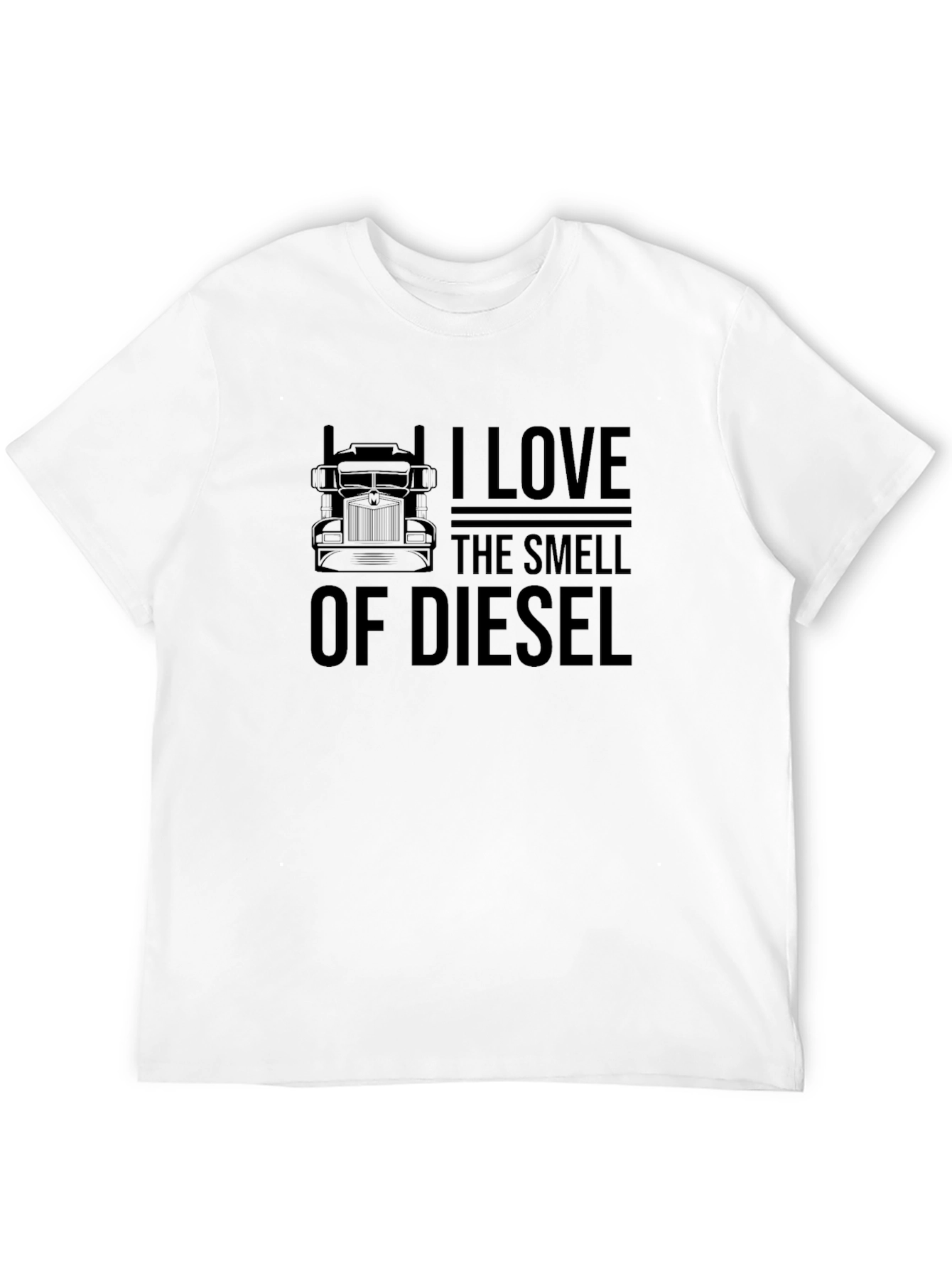 Black I Love the Smell of Diesel Black T-Shirt view 12