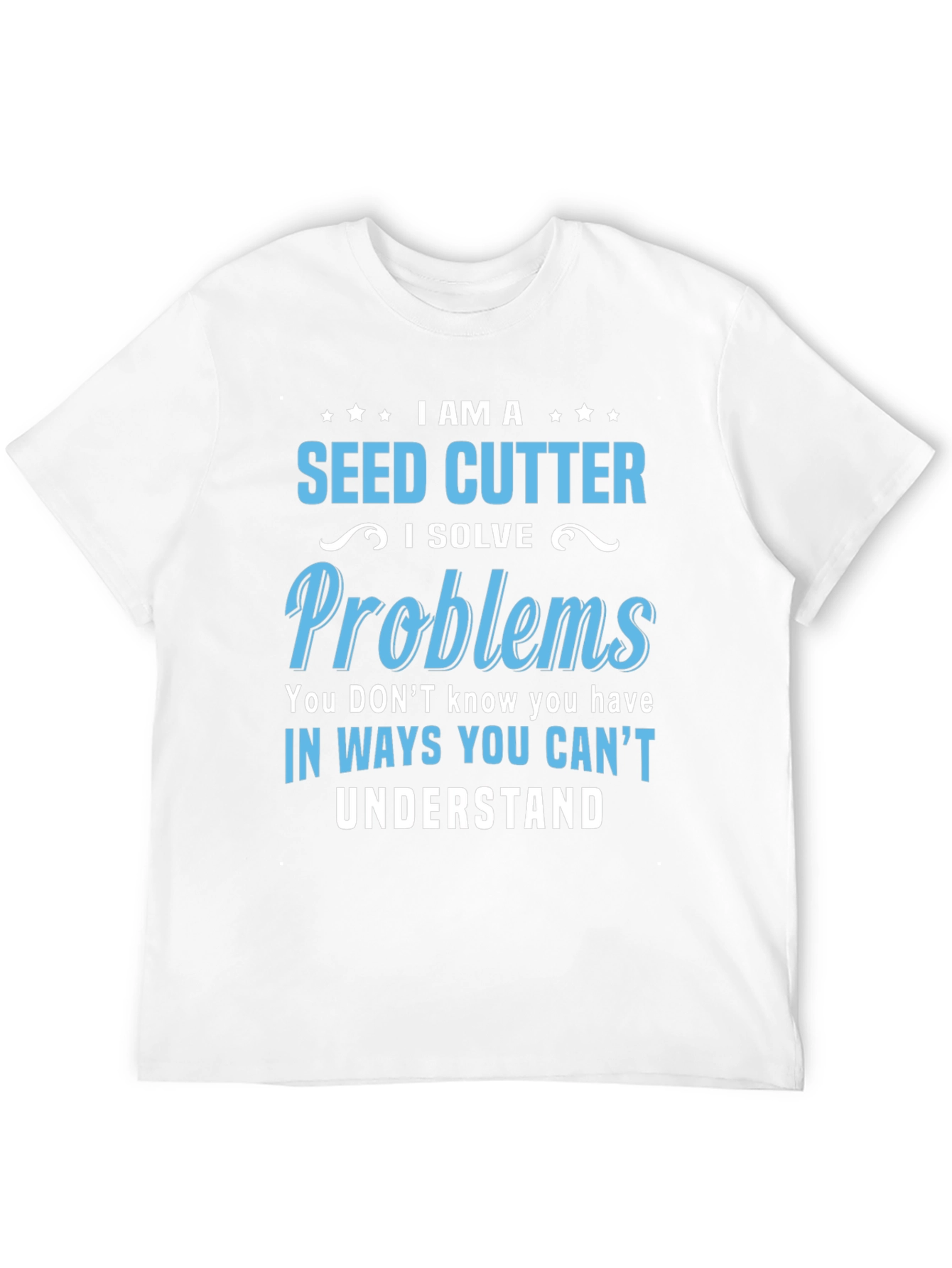 Black Seed Cutter T-Shirt - I Solve Problems Tee view 12