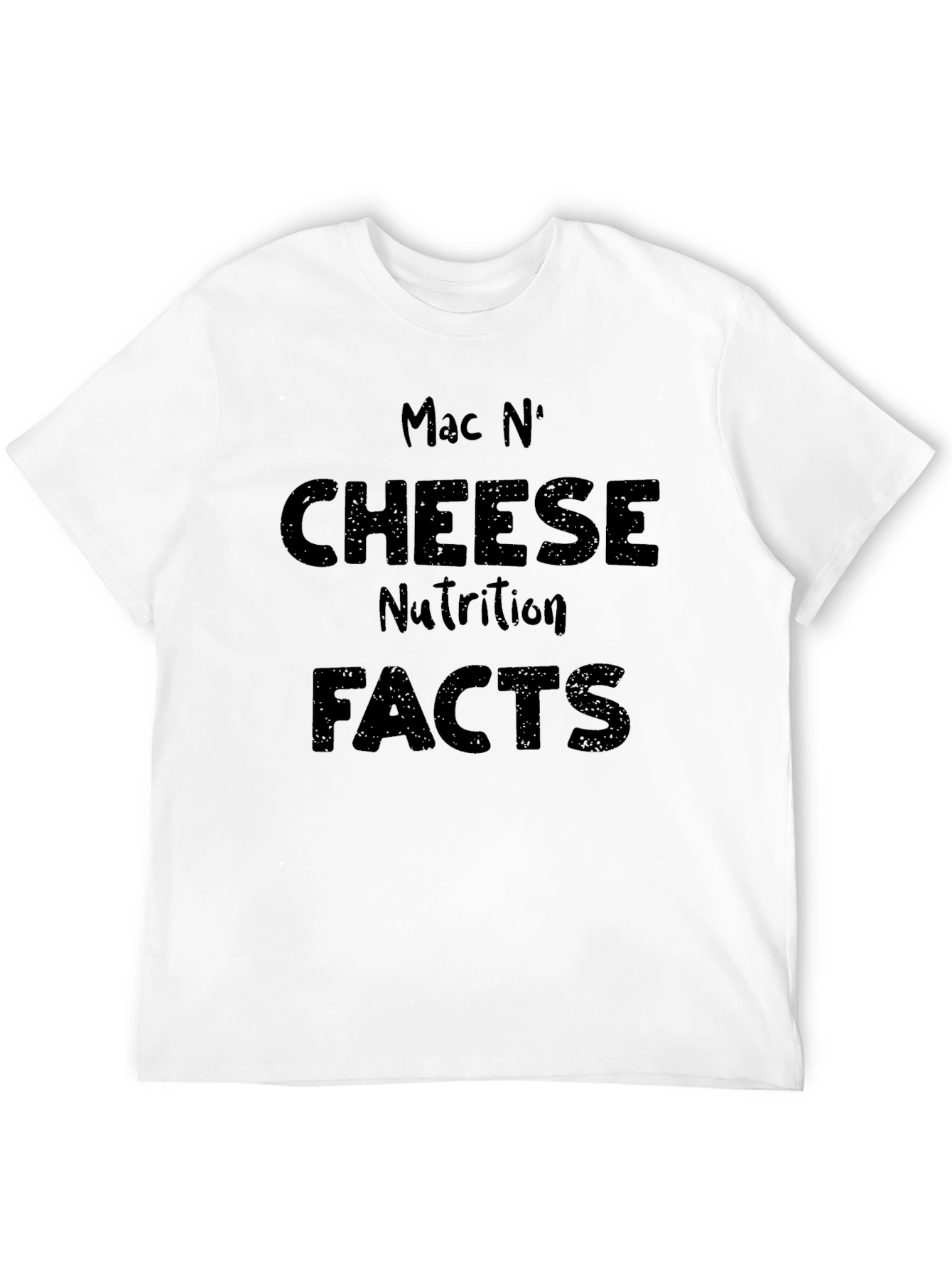 Black Mac N' Cheese Nutrition Facts Graphic Tee view 12