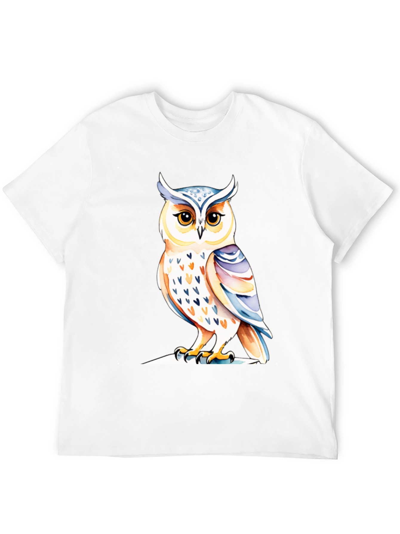 Black Black Owl Graphic Tee - Unique Bird Design view 12