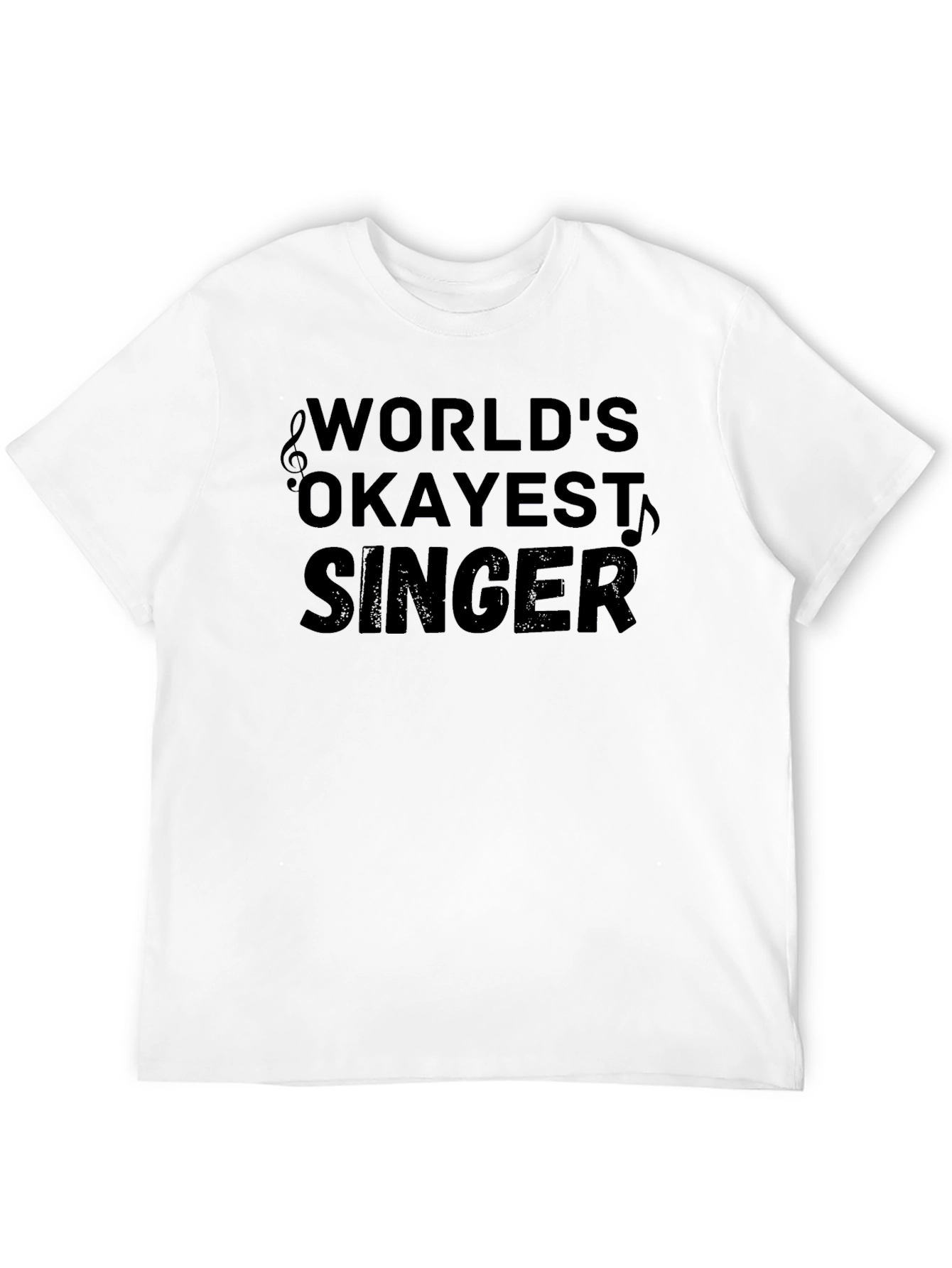 Black World's Okayest Singer Black T-Shirt Funny Gift view 12