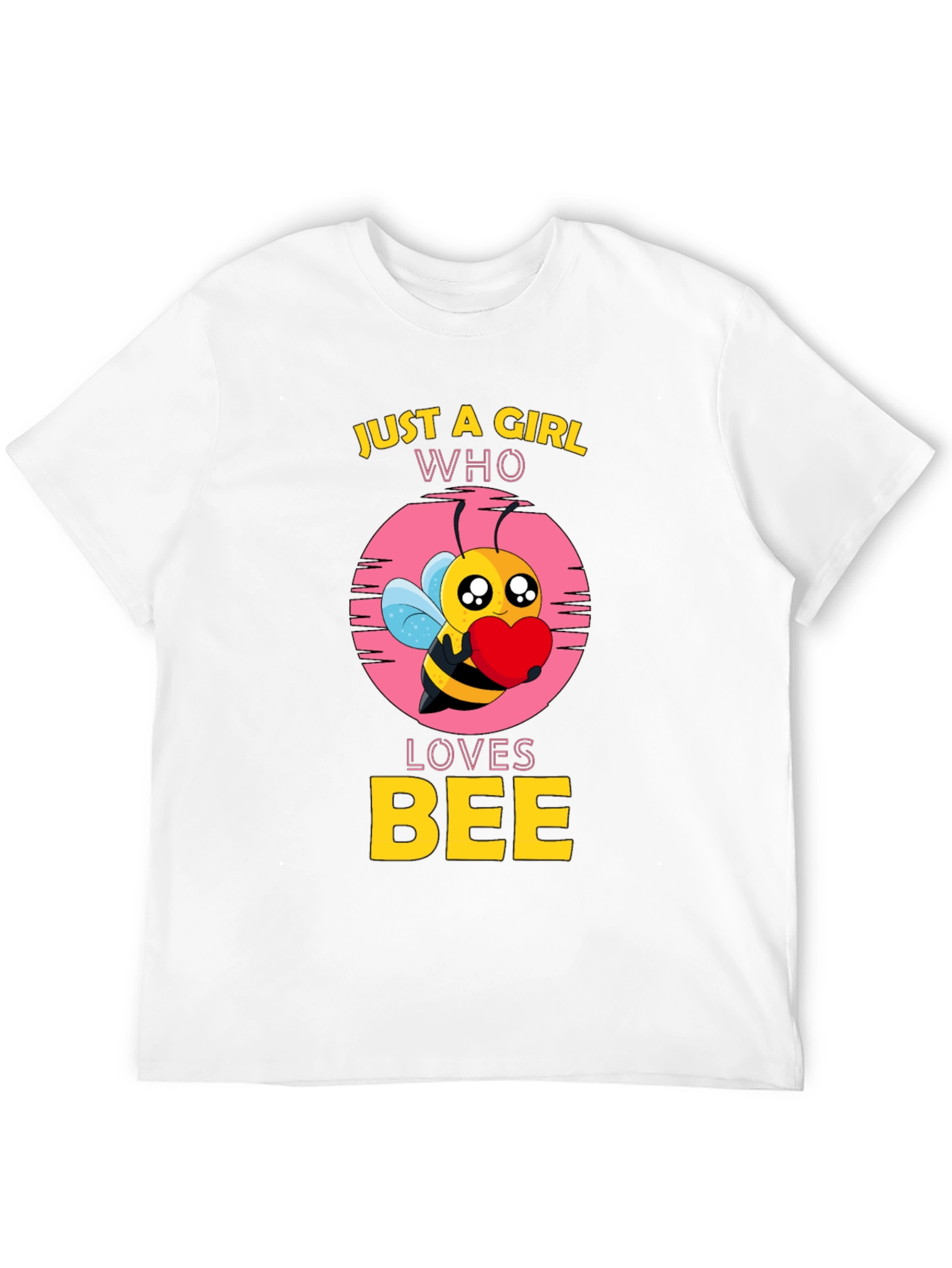 Black Just A Girl Who Loves Bee Black T-Shirt view 12