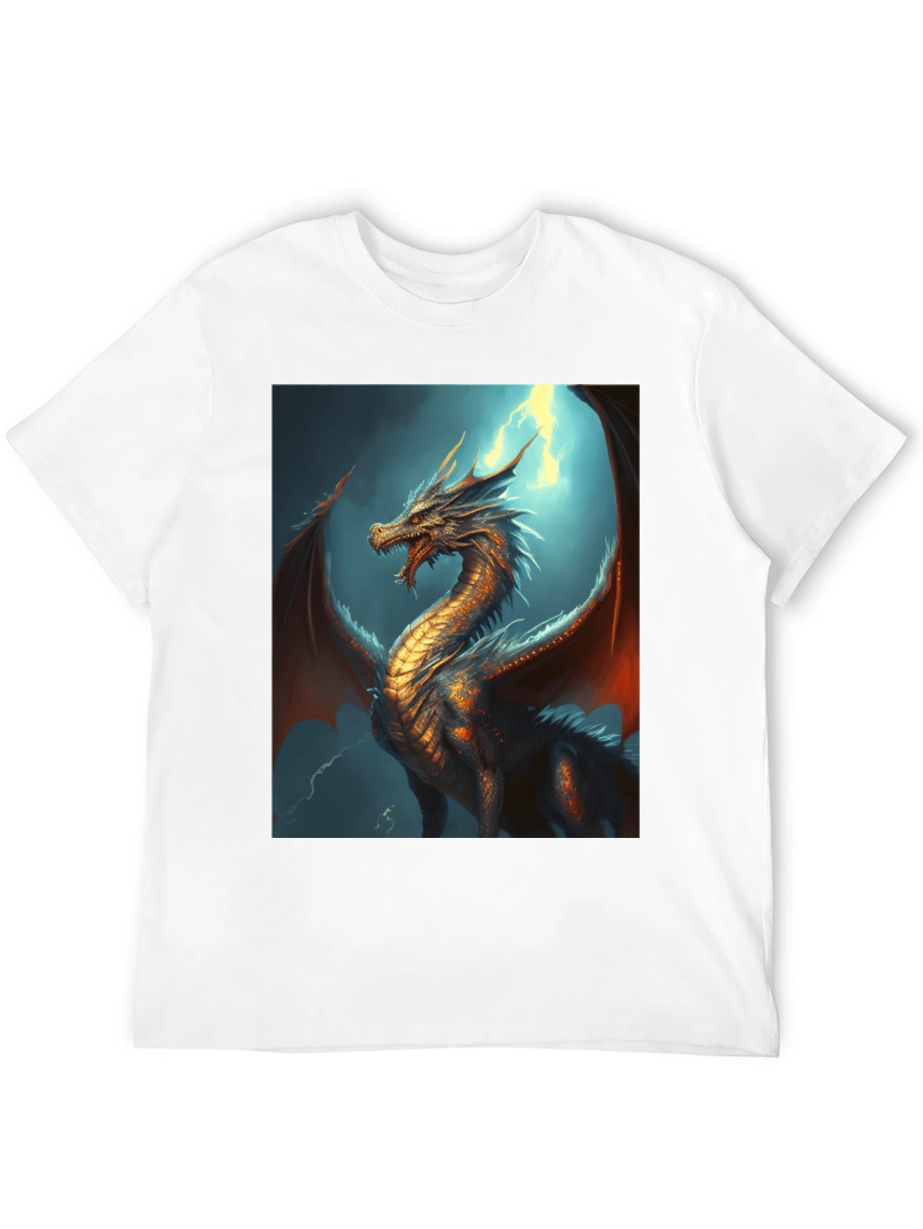 Black Dragon Graphic Tee - Fantasy Style view 12