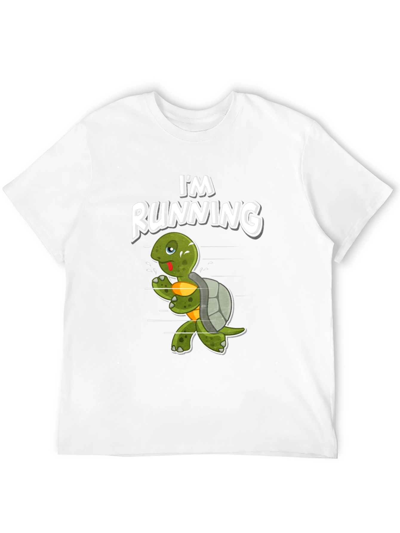 Black Running Turtle Graphic Tee - Fun Novelty Shirt view 12