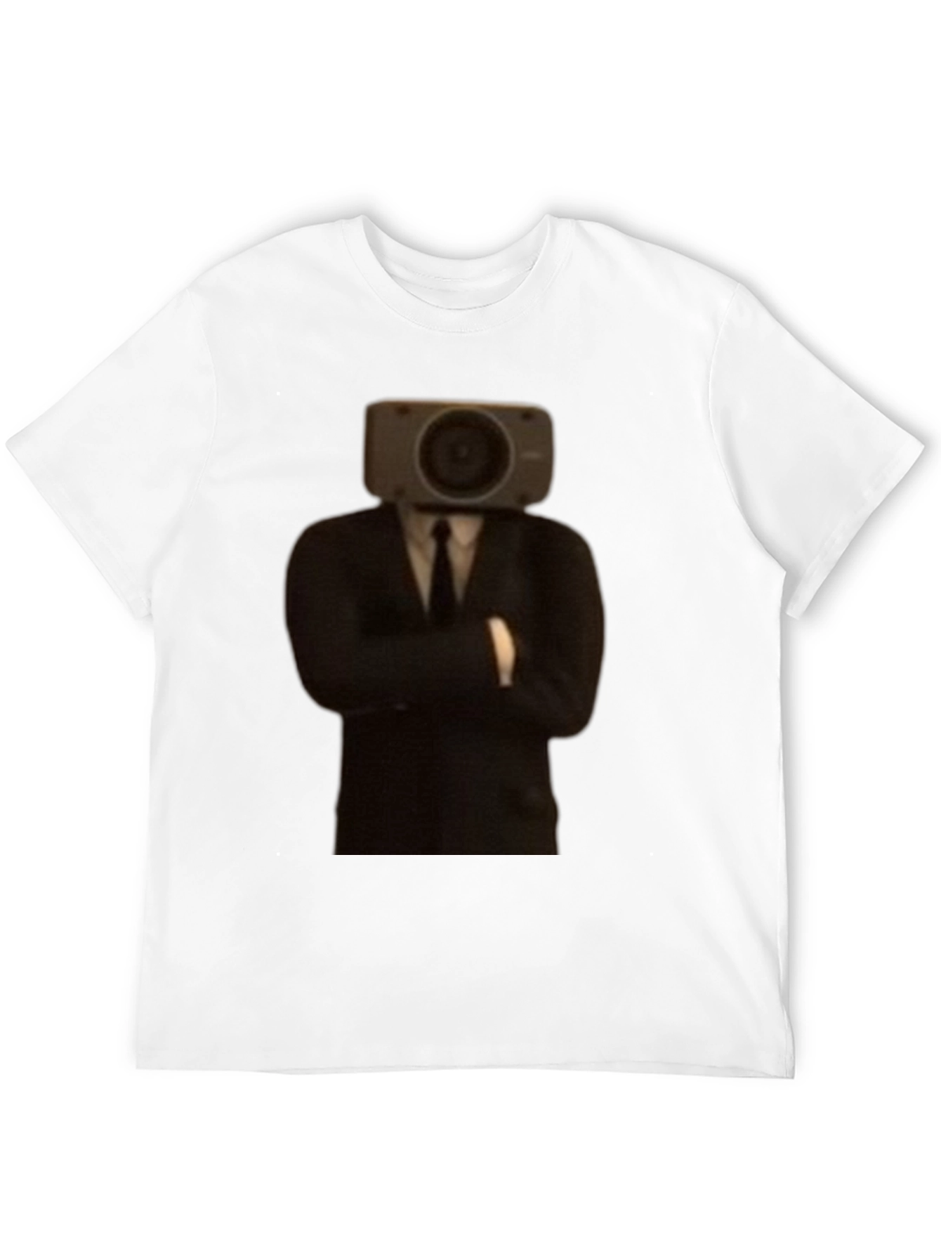 Black Camera Head Suit T-Shirt view 12
