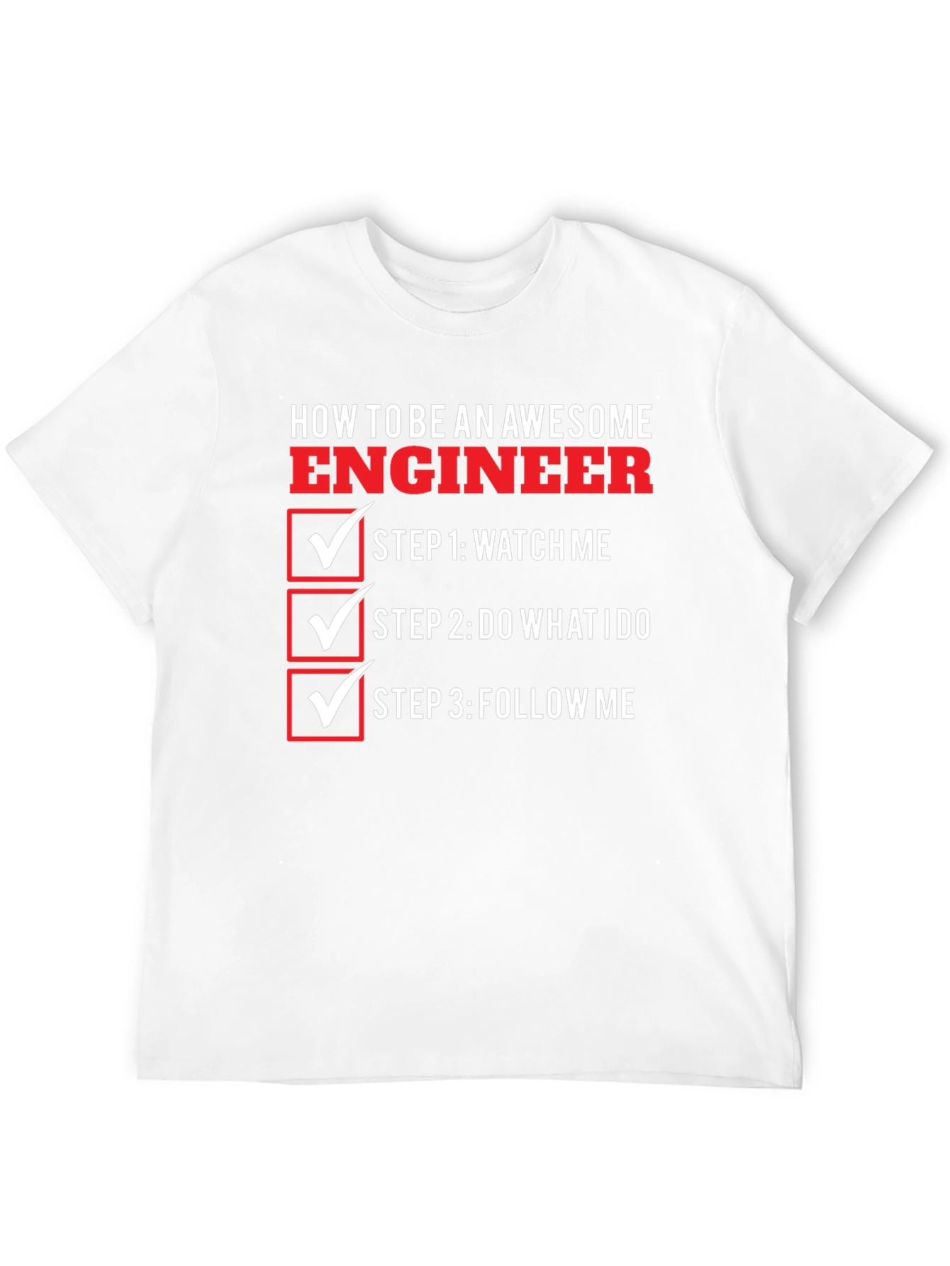Black Awesome Engineer T-Shirt - Funny Engineering Gift view 12