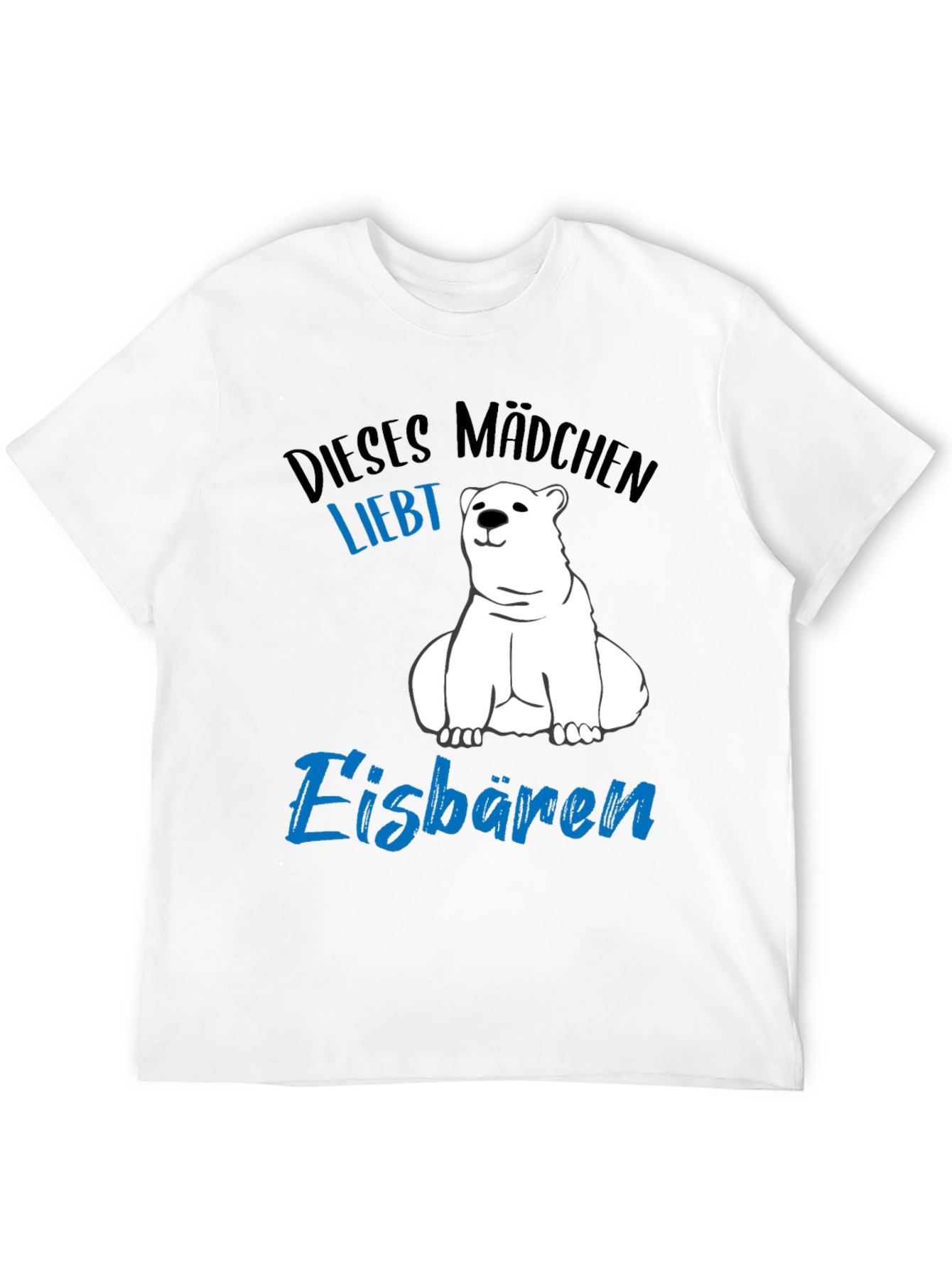 Black Polar Bear Lover T-Shirt - German Text view 12