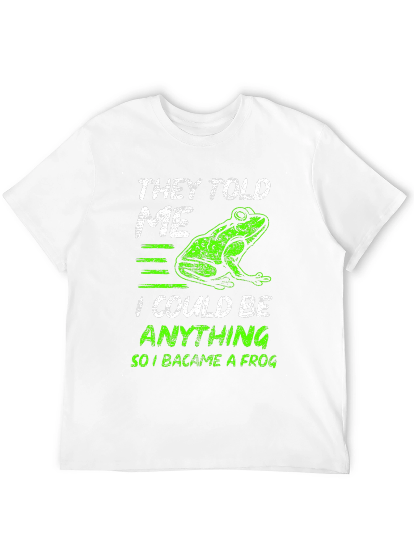Black They Told Me I Could Be Anything Frog T-Shirt view 12