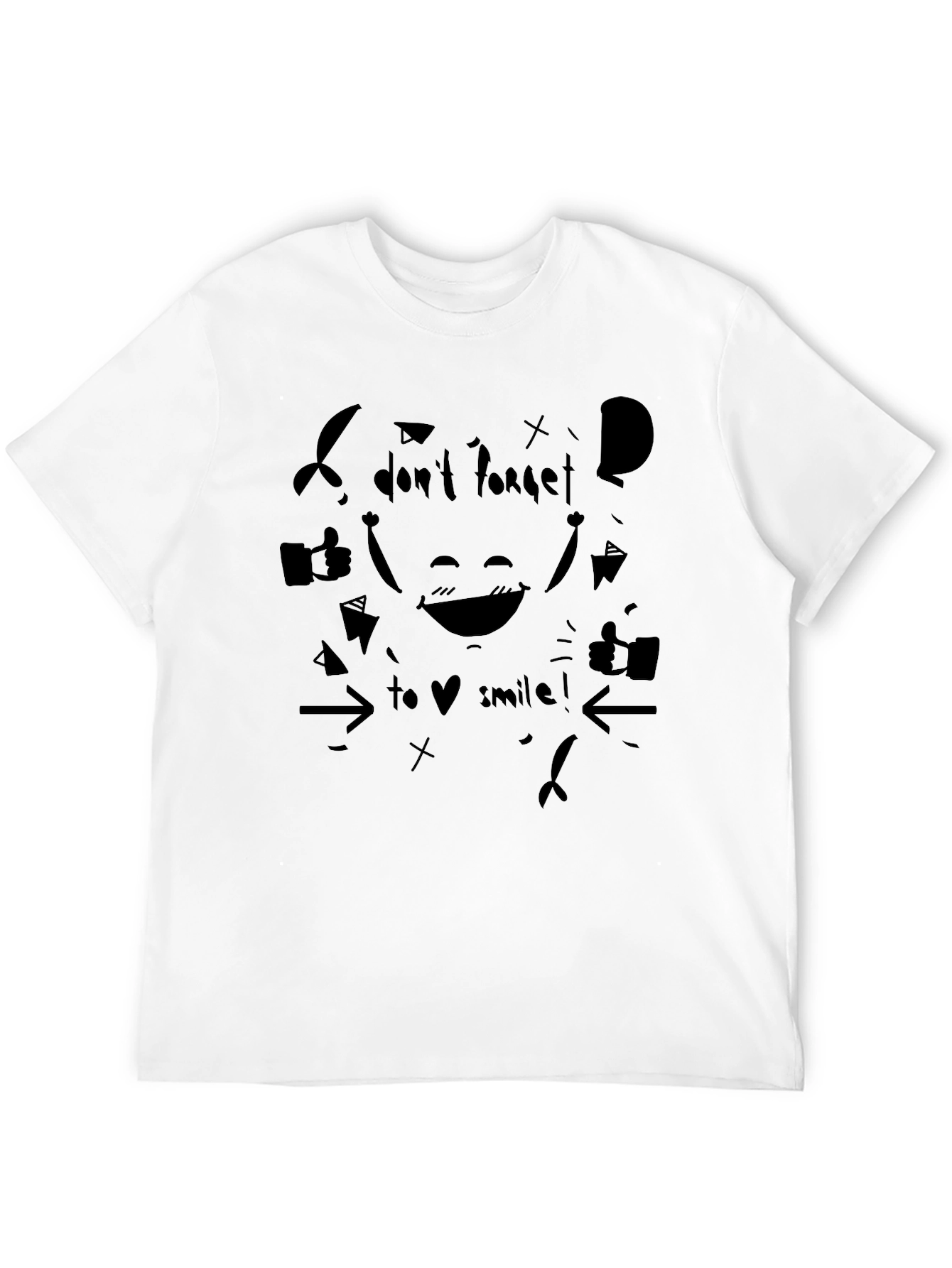 Black Black "Don't Forget to Smile!" Graphic Tee view 12