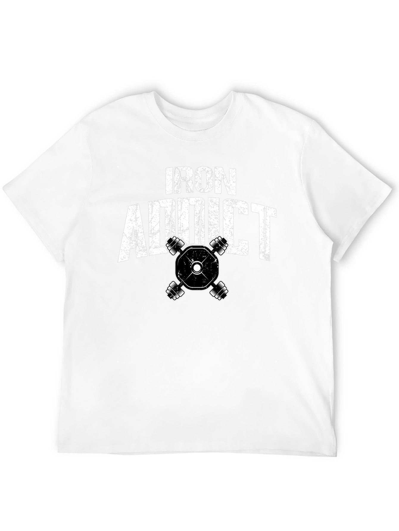 Black Iron Addict Black Graphic T-Shirt view 12